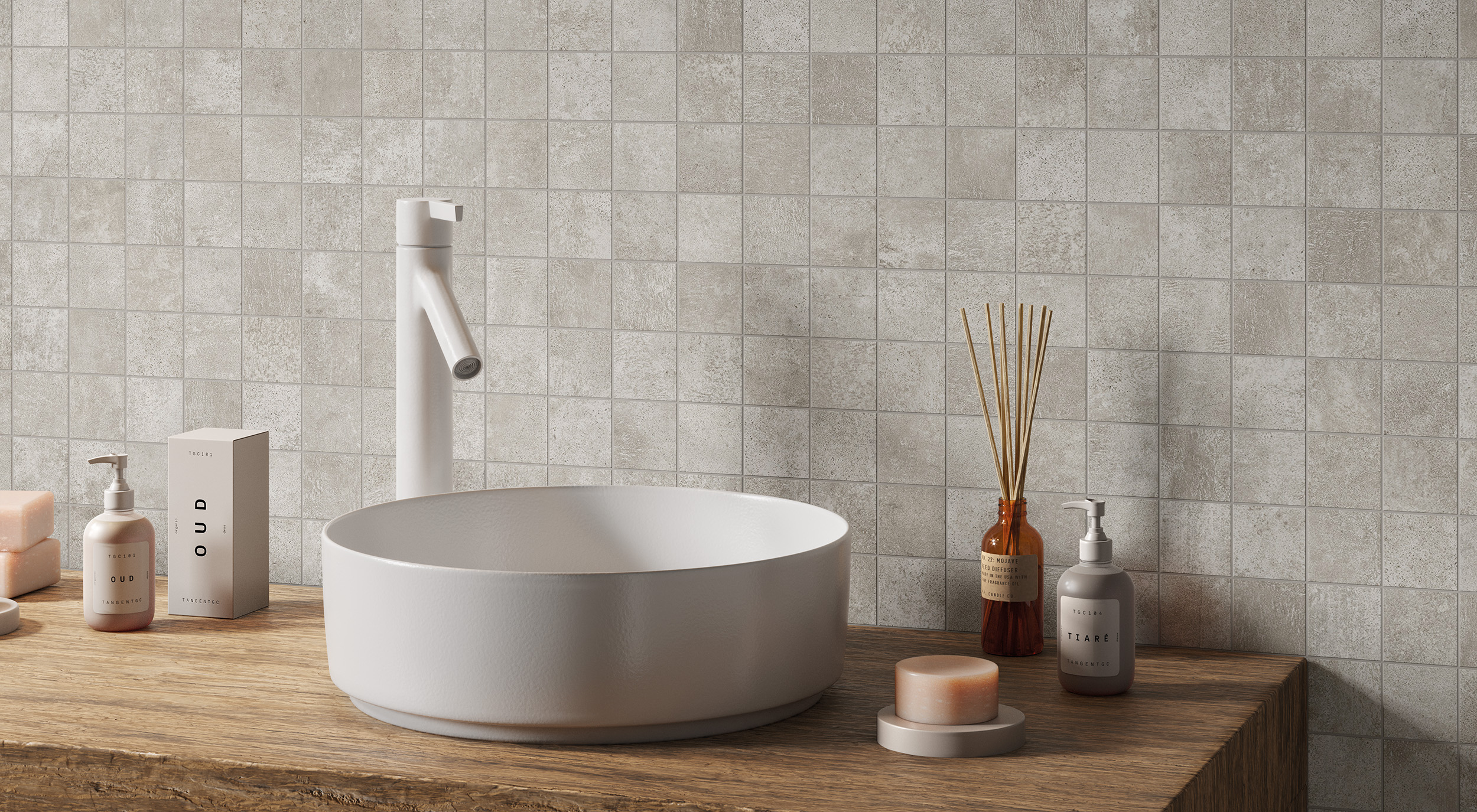 Urbanixx Gres Palermo Bodenfliese Betonoptik Hellgrau Matt 30x60 cm rektifiziert R10B