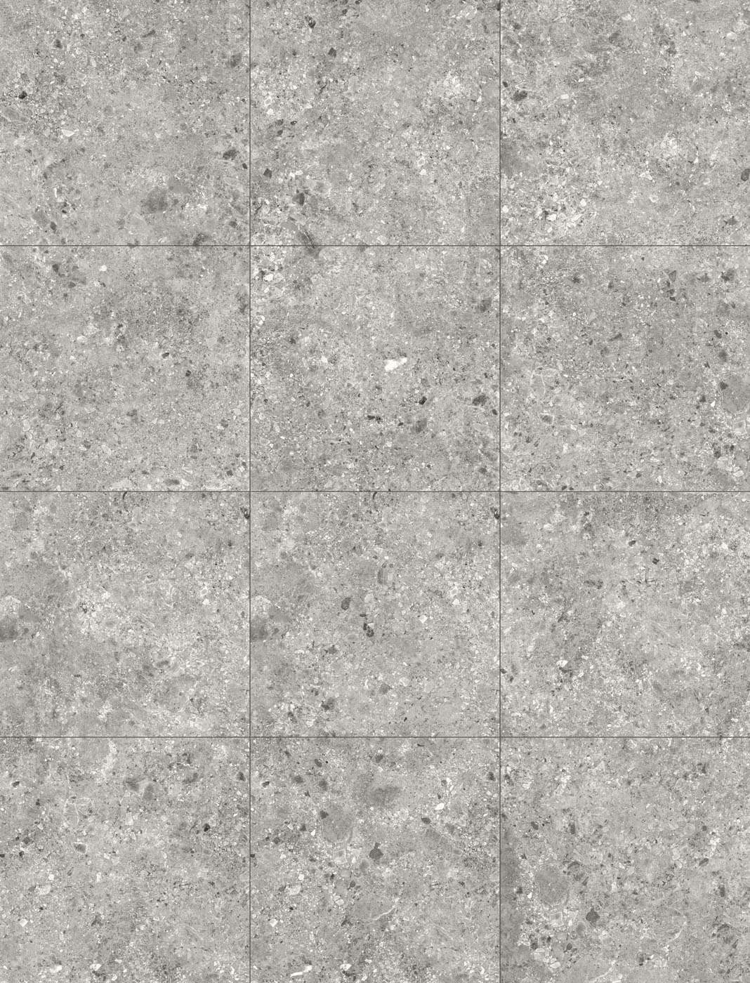 Urbanixx Gres Kyoto Bodenfliese Terrazzooptik Grau matt 120x120 cm rekt. R10