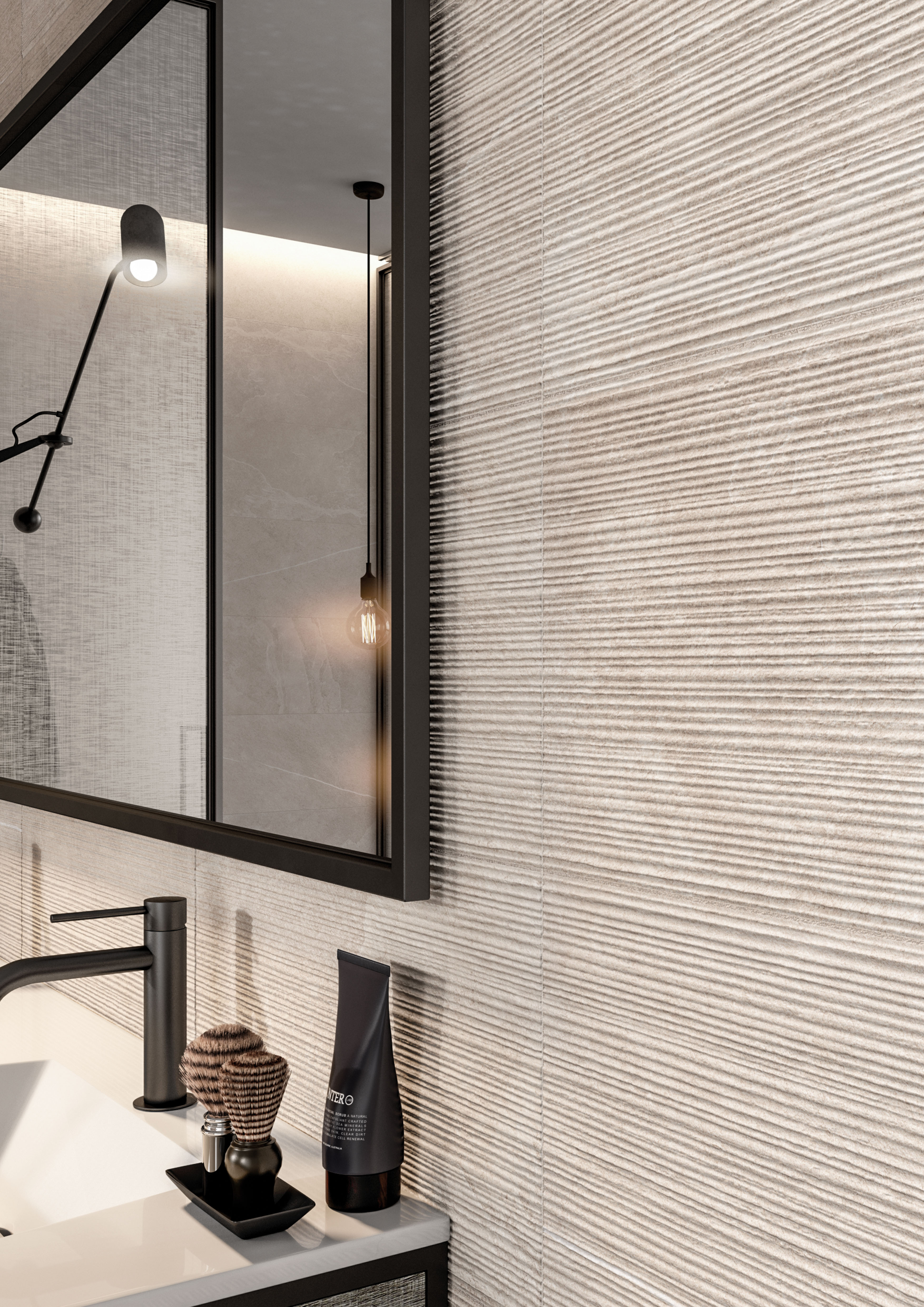 Urbanixx Gres Adak 3D Dekor Natursteinoptik Sand Matt 30x60 cm rektifizert