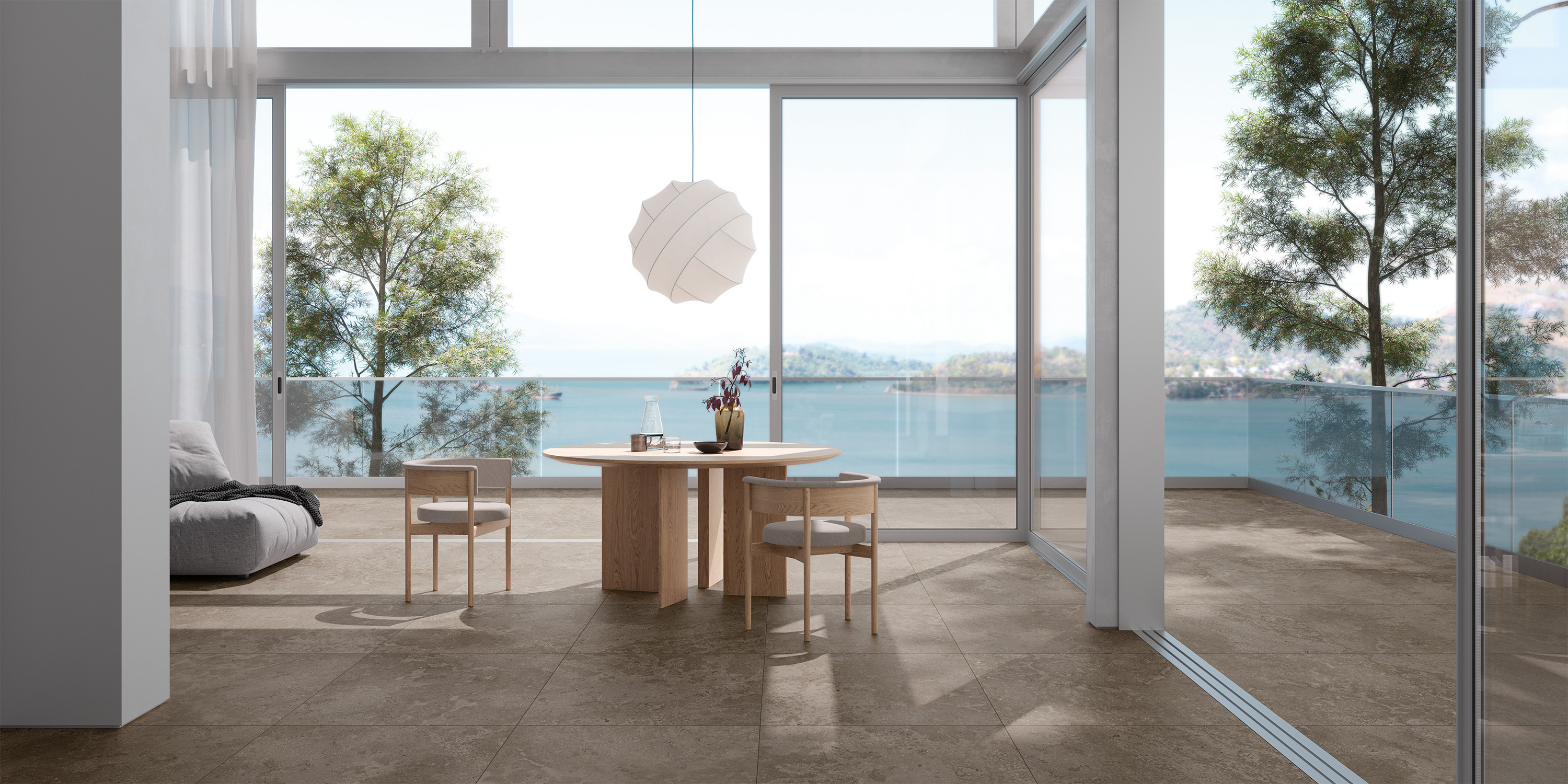Urbanixx Gres Timeless Bodenfliese Betonoptik Taupe 59,5x59,5cm rektifiziert R10B