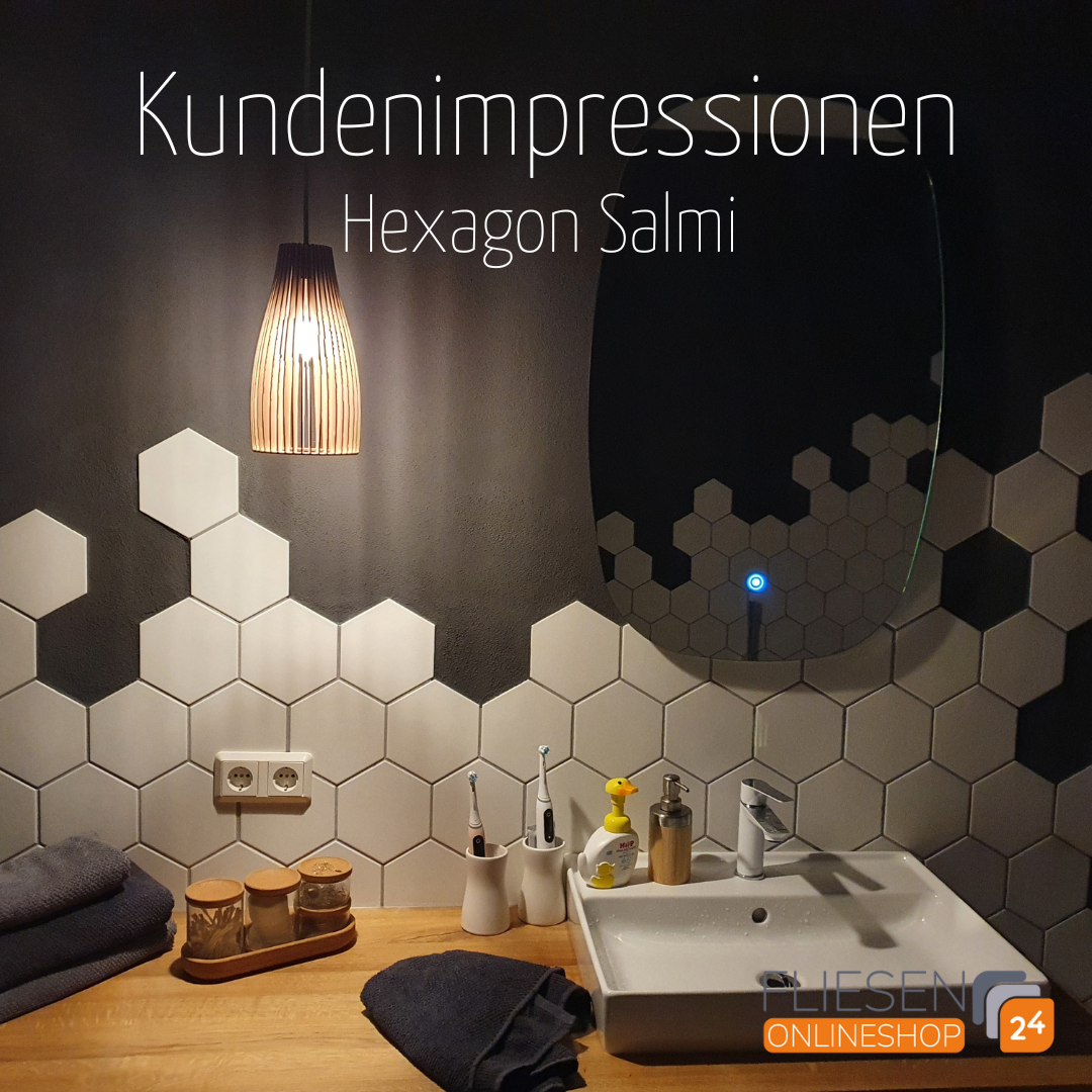Urbanixx Gres Salmi Bodenfliesen Hexagon Beige matt 15x17 cm  