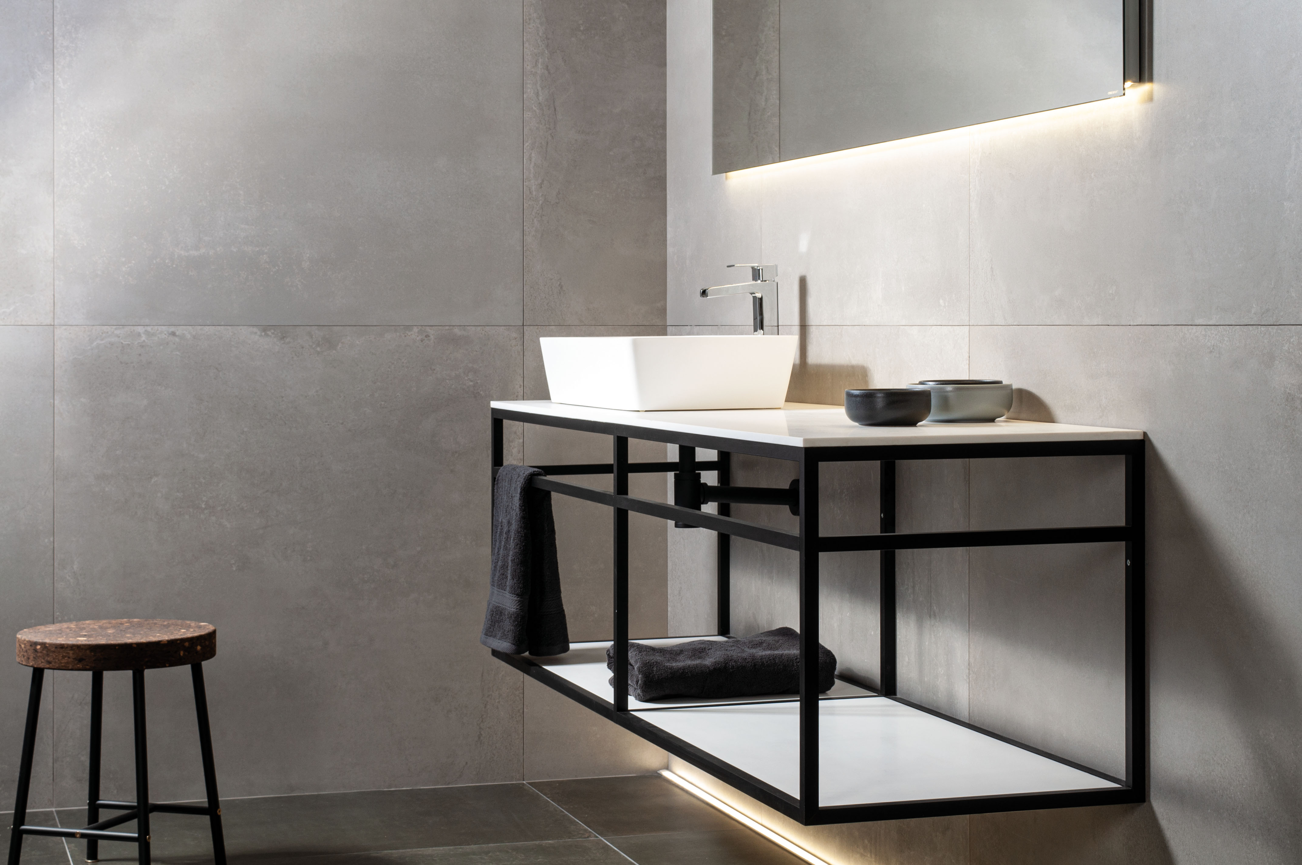 Urbanixx Gres Sveg Bodenfliesen Metalloptik Grau Matt 60x60 cm rektifiziert 