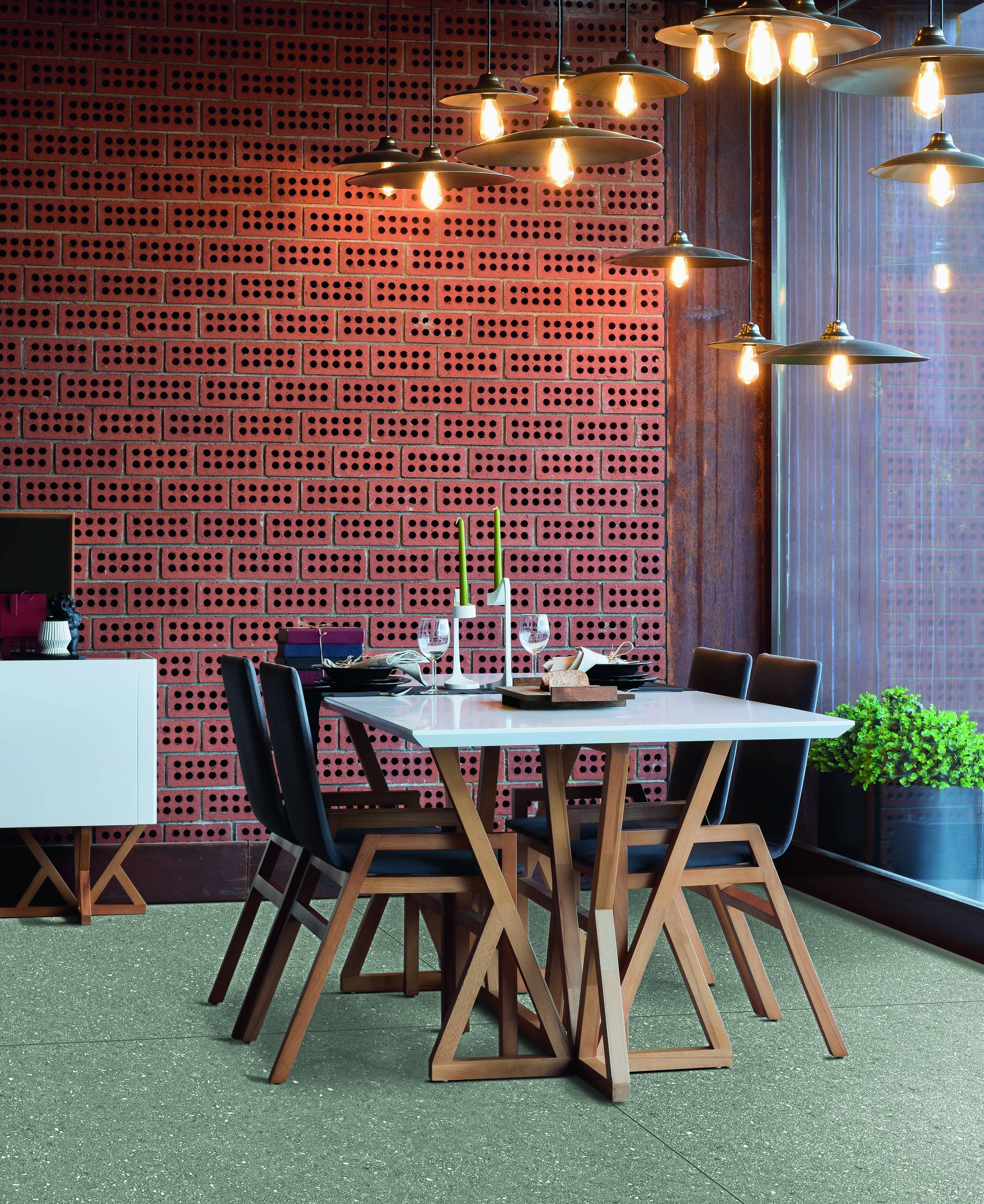 Urbanixx Gres Nagano Bodenfliese Betonoptik Grün Matt 60x120 cm rektifiziert R10