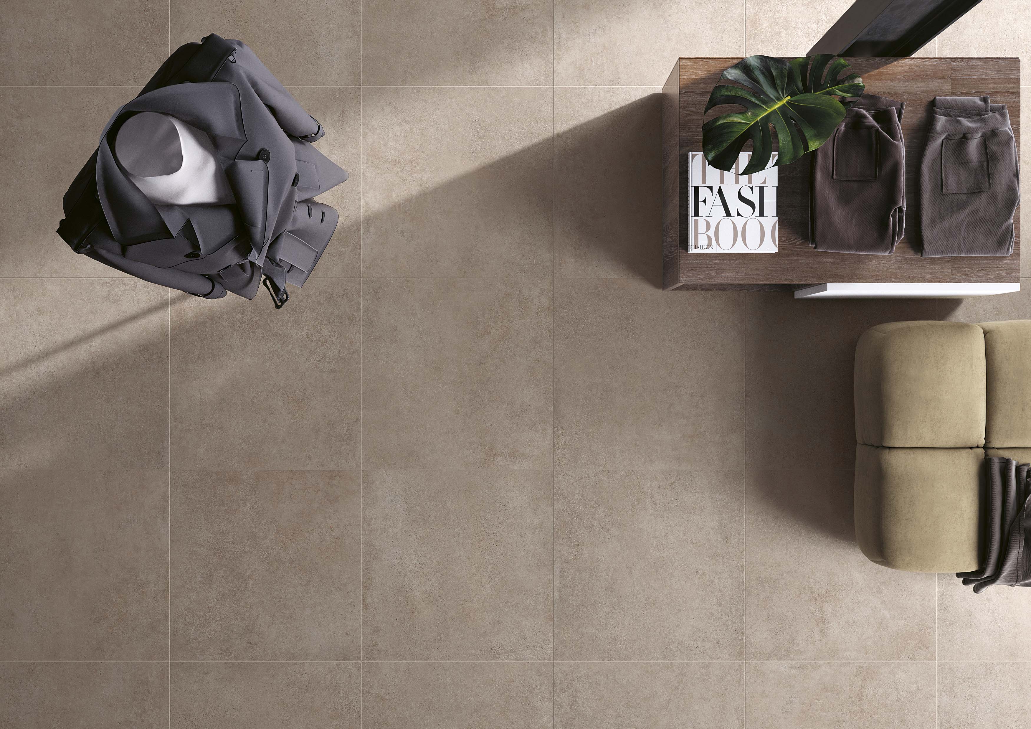 Urbanixx Gres Madrid Bodenfliese Betonoptik Braun Matt 30x60 cm rektifiziert R10A