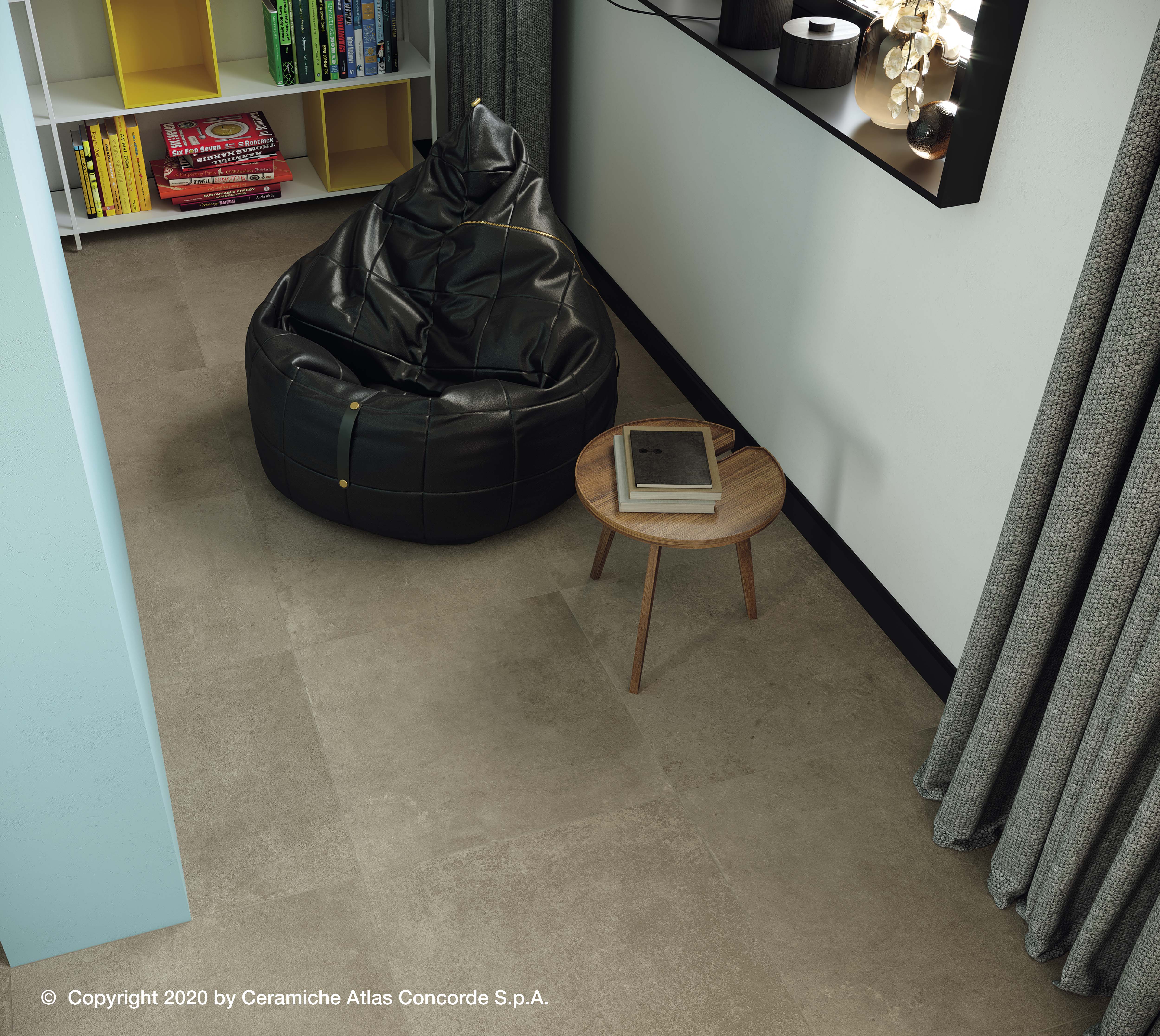 Urbanixx Gres Marbella Bodenfliese Betonoptik Taupe matt 60x60 cm rekt. R10B