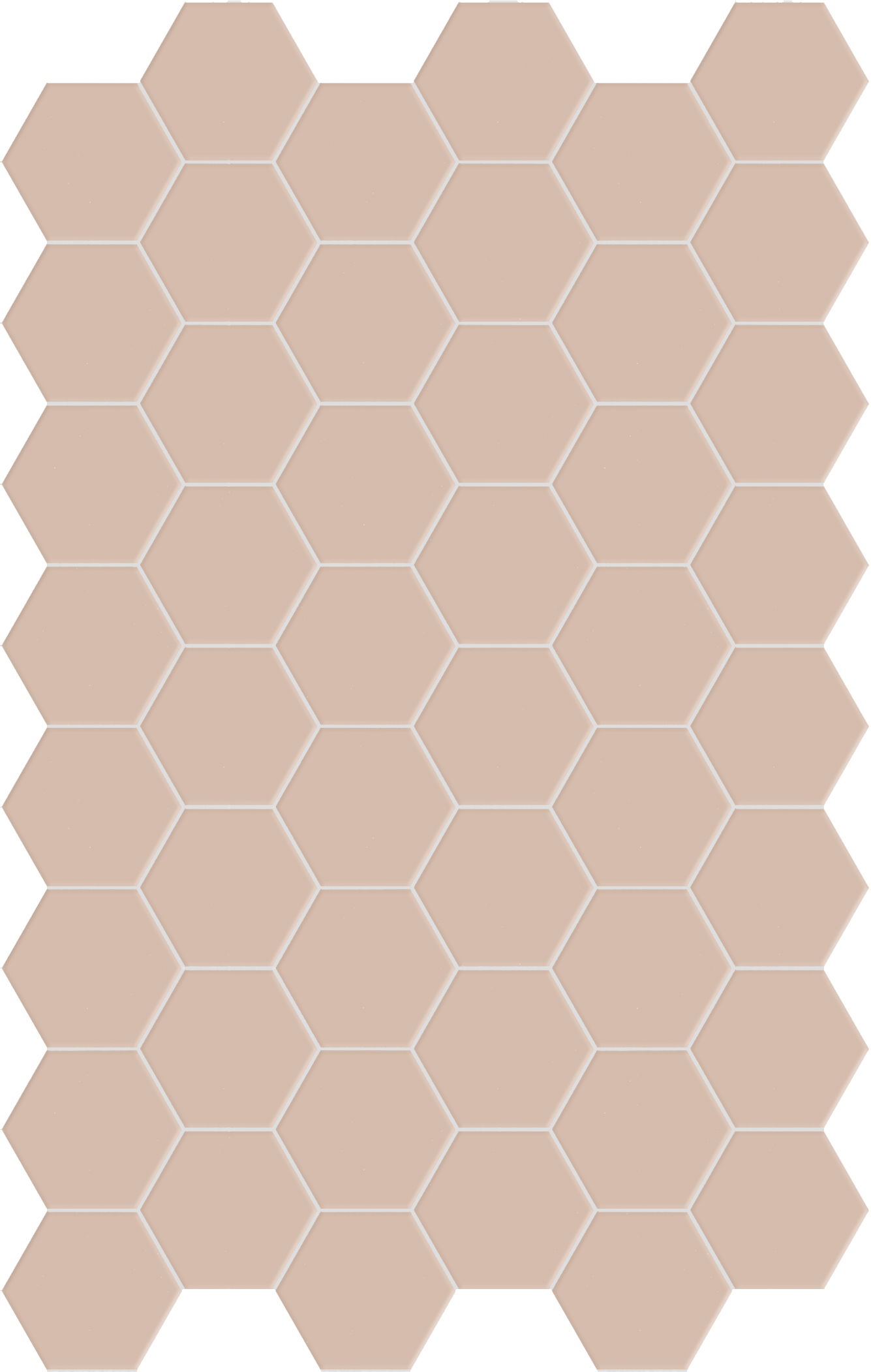 Catalea Gres Akita Bodenfliese Hexagon Rosa Matt 14x16 cm rektifiziert R10