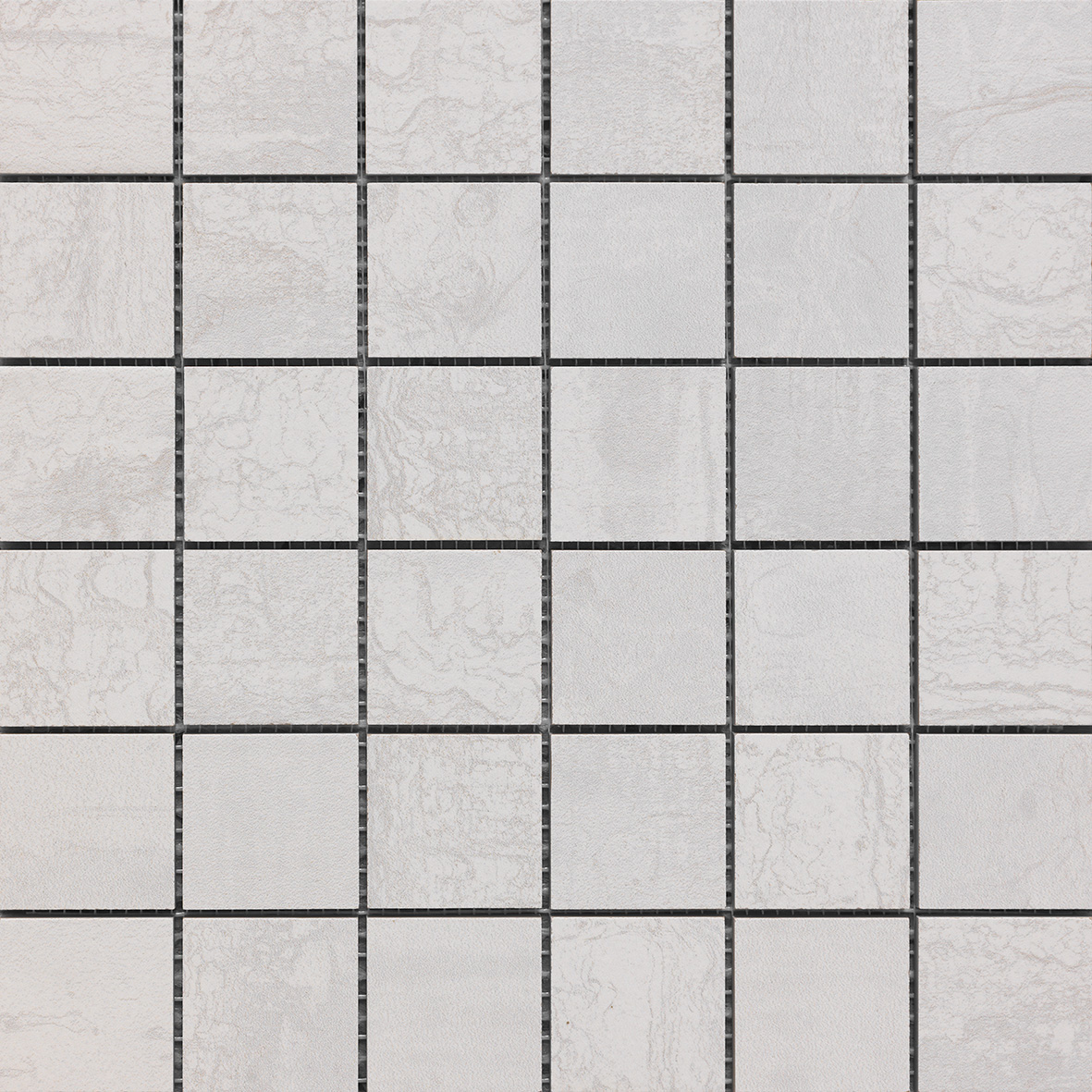 Urbanixx Gres Mailand Mosaik Metalloptik Weiß matt 30x30 cm rekt. 