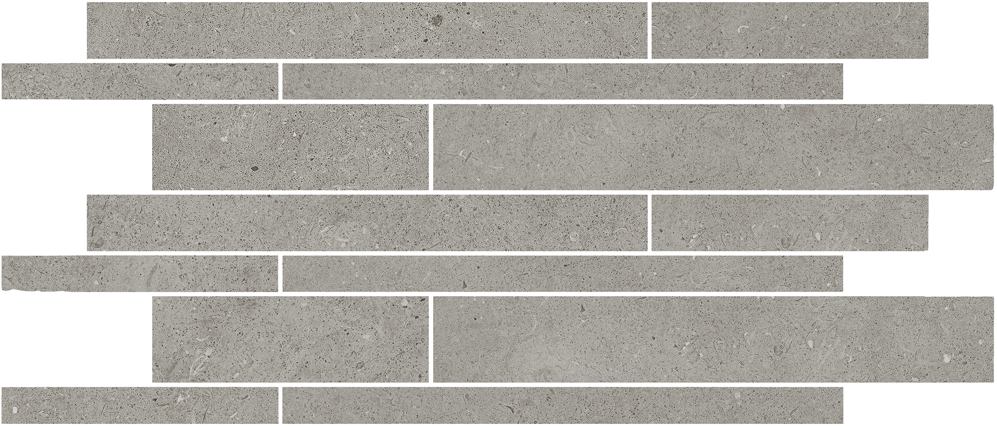 Urbanixx Gres Osaki Stäbchenmosaik Natursteinoptik Grau Matt 30x60 cm R10