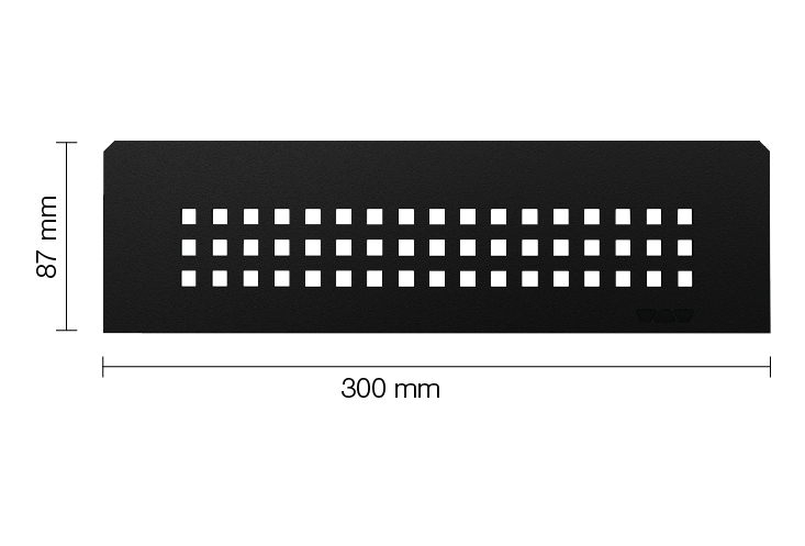 Schlüter SHELF N S1 300x87 mm Square MGS Graphitschwarz matt Duschablage