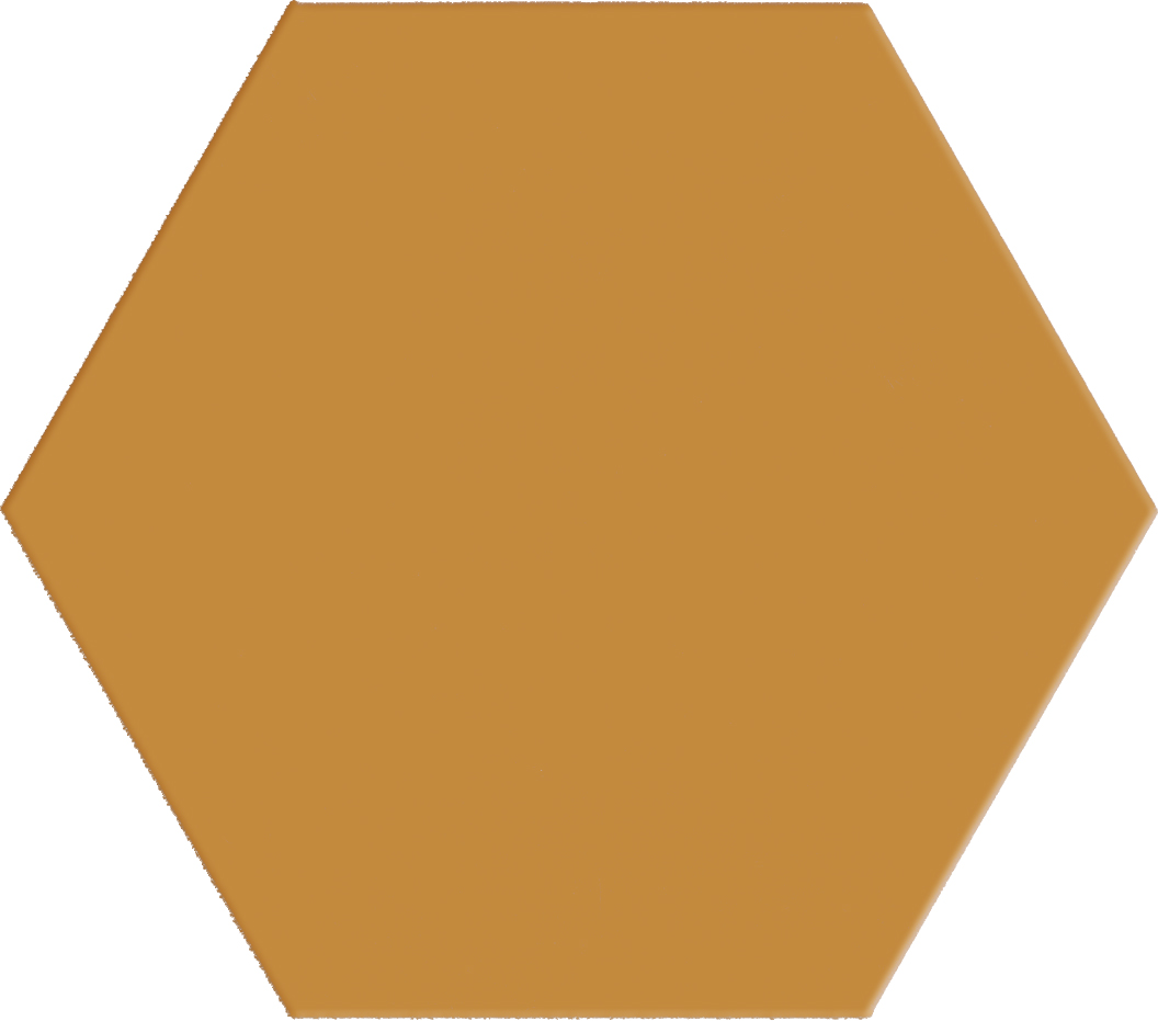 Catalea Gres Akita Bodenfliese Hexagon Gelb Matt 14x16 cm rektifiziert R10