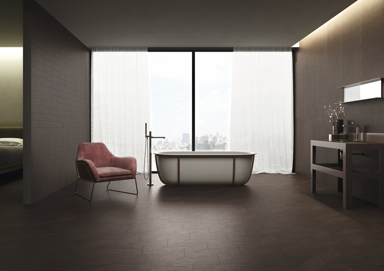 Urbanixx Gres Livno Bodenfliese Betonoptik Braun matt 60x60 cm rekt. R9A