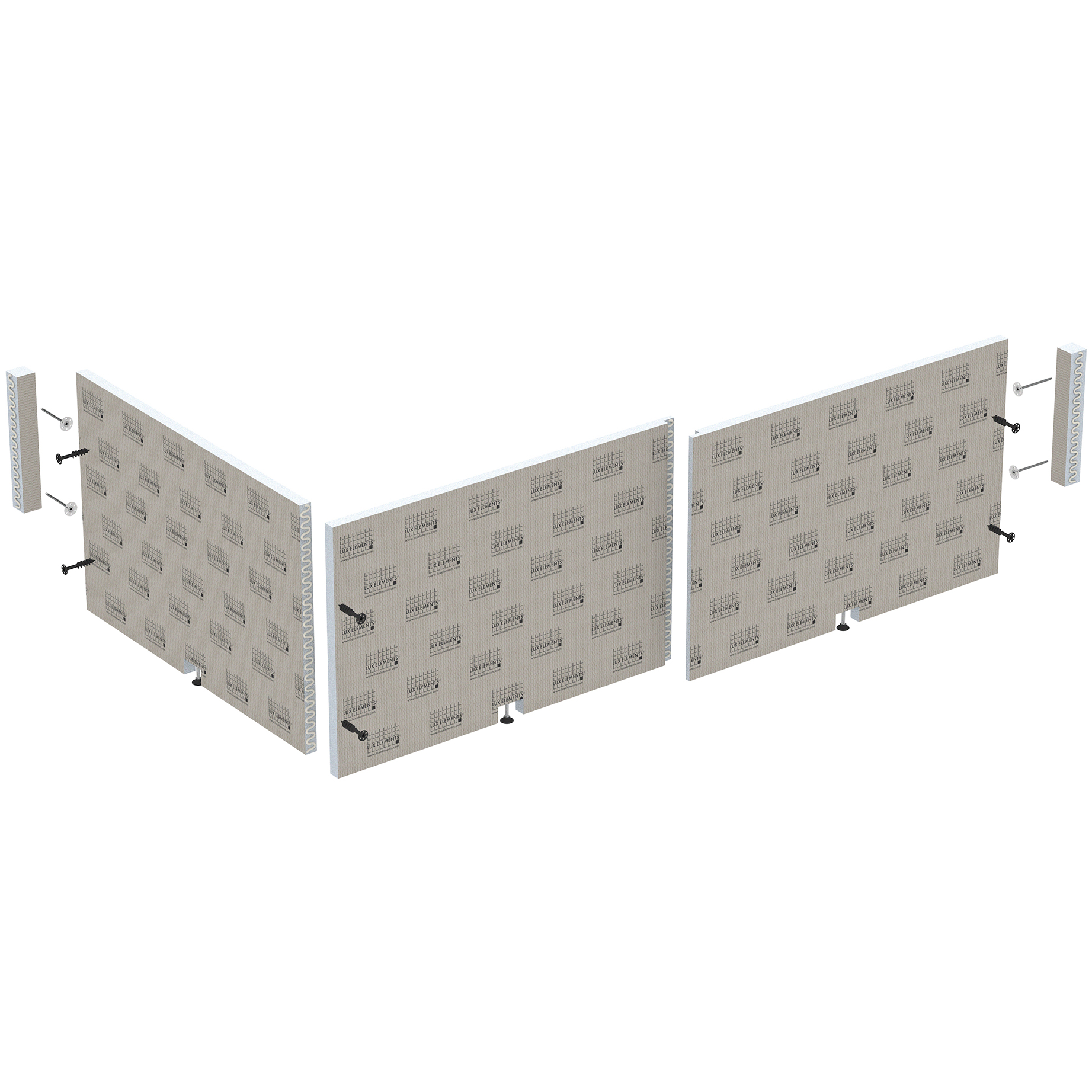 Lux Elements Badewannenverkleidungsset 183x60x3 cm Lux Elements Badewannenverkleidungsset 183x60x3 cm