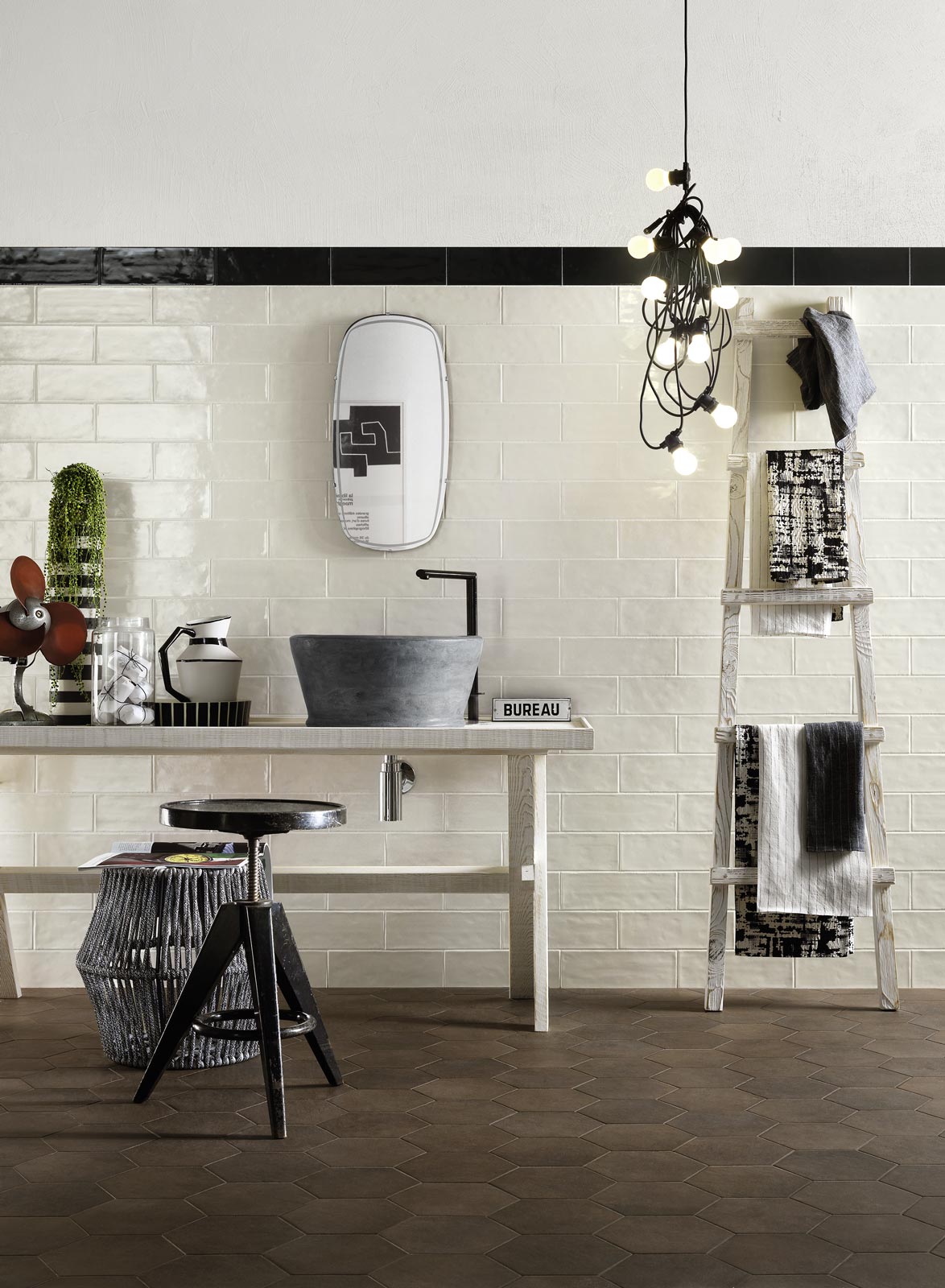 Ragno Rewind Bodenfliese Betonoptik Dunkelbraun Matt 30x60 cm rektifiziert R9 