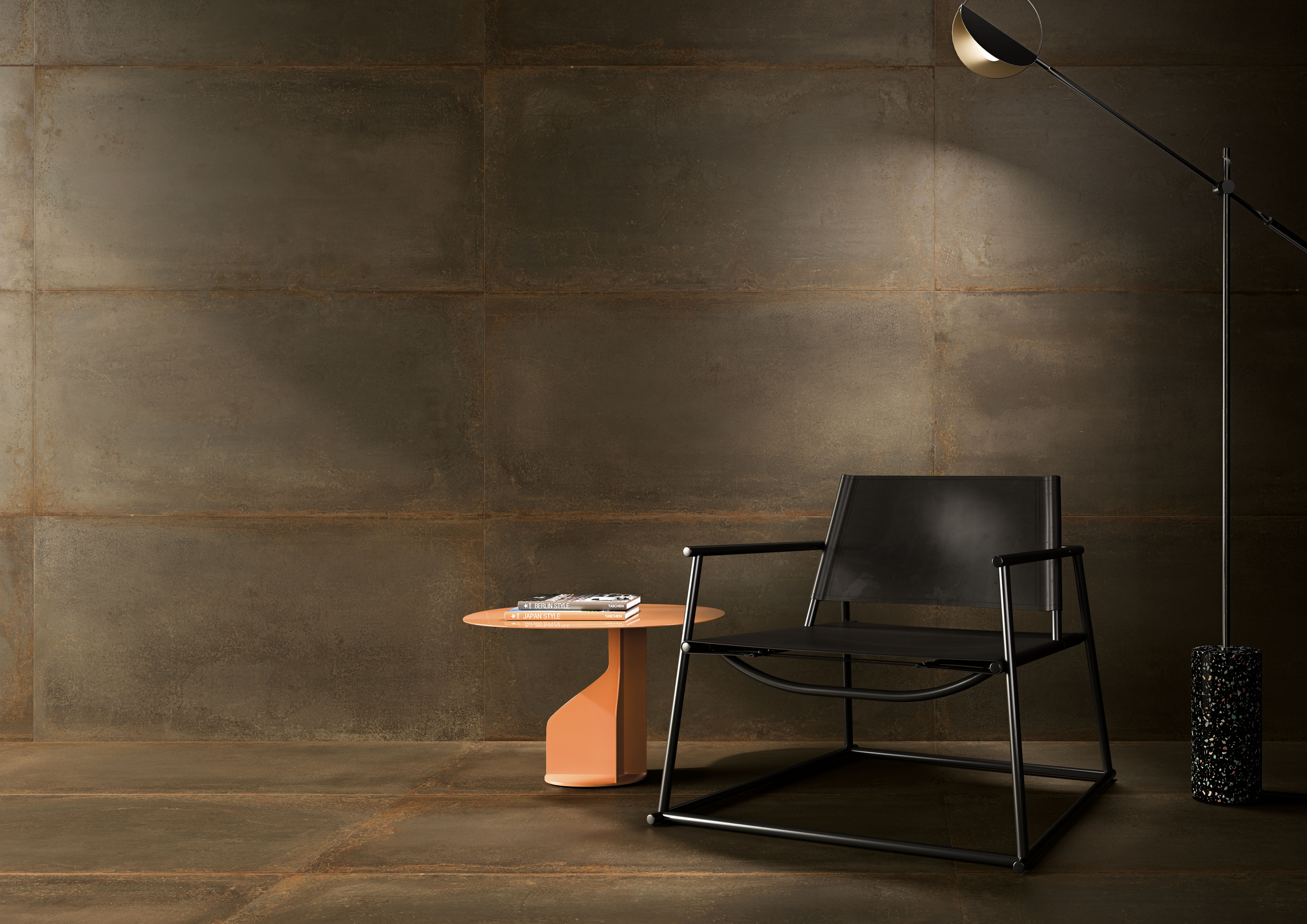 Urbanixx Gres Sveg Bodenfliesen Metalloptik Braun Matt 60x60 cm rektifiziert 