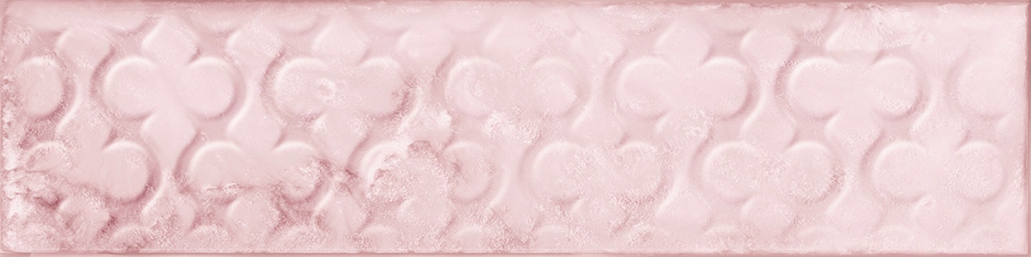 Catalea Gres Nellim Metrofliese Dekor Rosa glänzend 7,5x30 cm Catalea Gres Nellim Metrofliese Dekor Rosa glänzend 7,5x30 cm