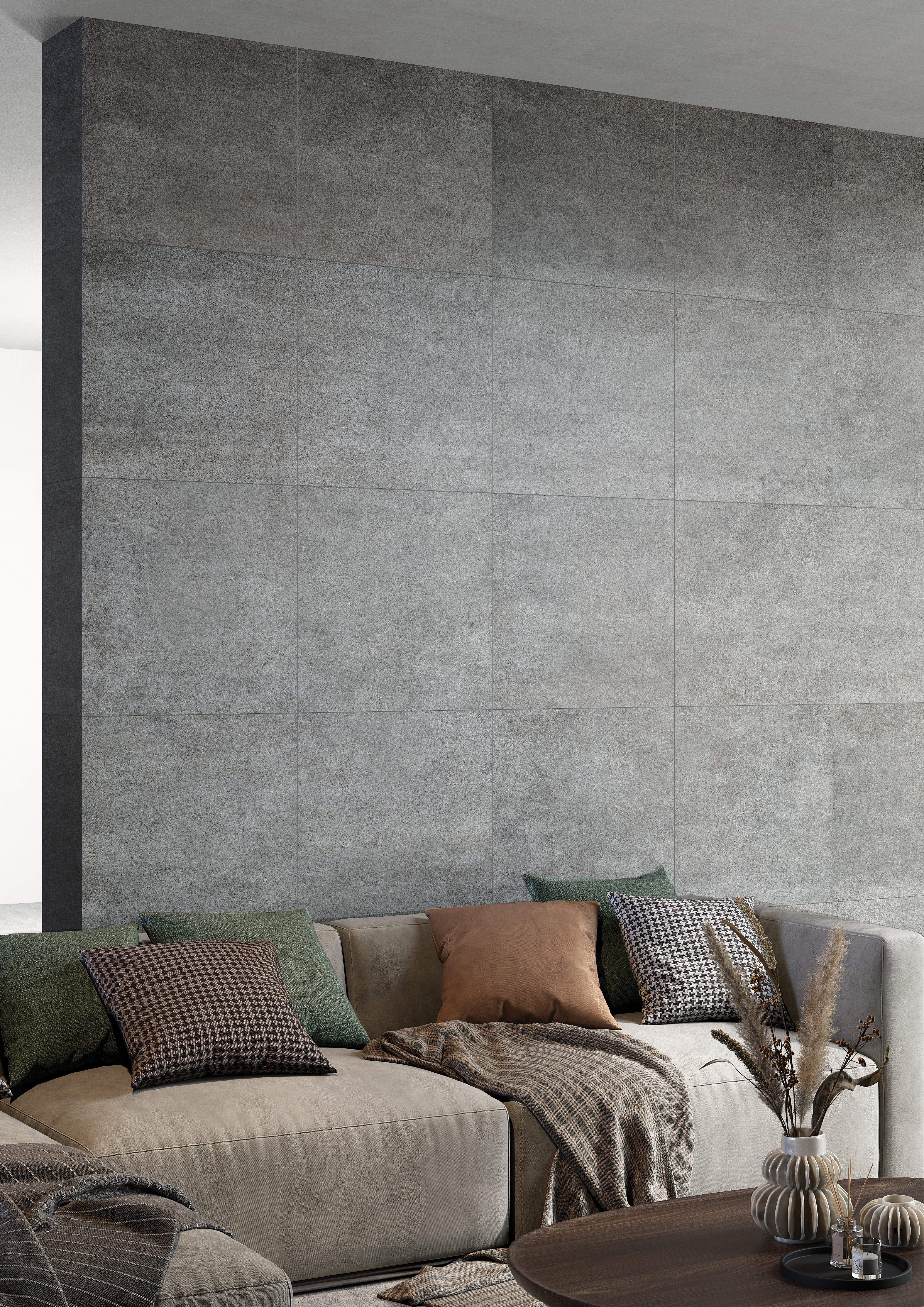 Urbanixx Gres Clay Stone Bodenfliese Betonoptik Grau Matt 60x60 rektifiziert R10