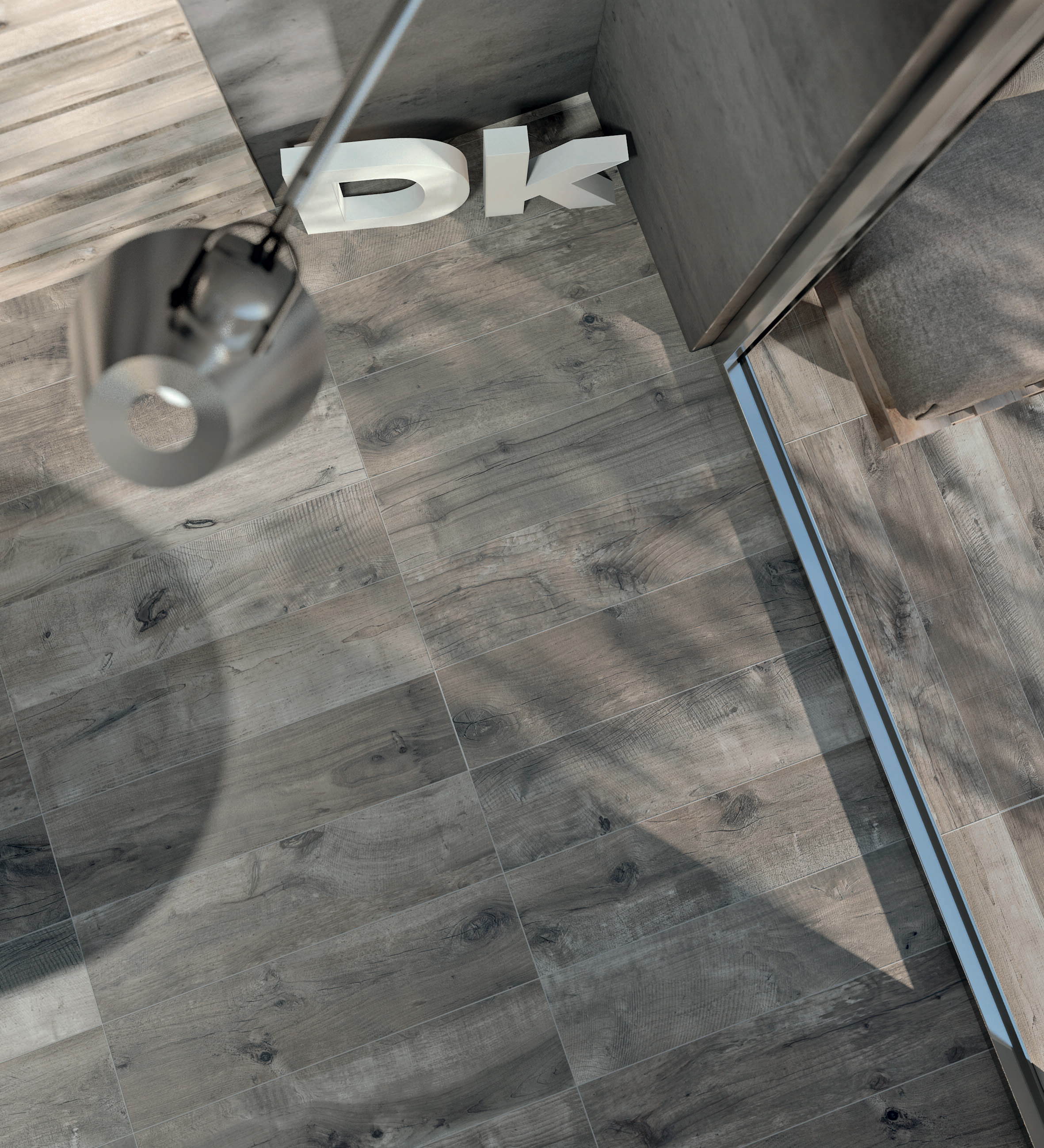 Flaviker Dakota Indoor Bodenfliese Holzoptik Tortora Matt 20x120 cm rektifiziert R10B