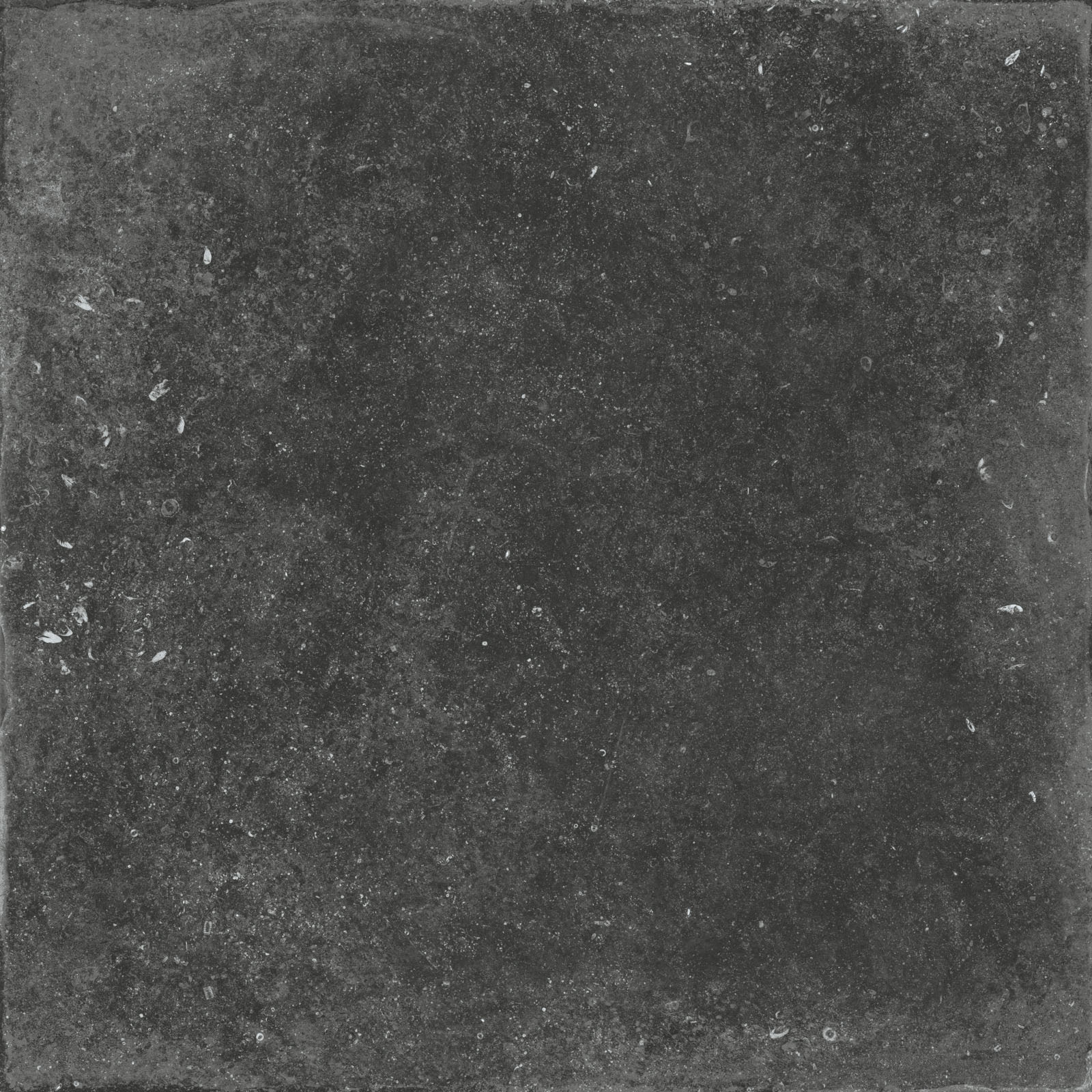 Flaviker Nordik Stone Indoor Bodenfliese Natursteinoptik Schwarz Anpoliert 120x120 cm rektifiziert