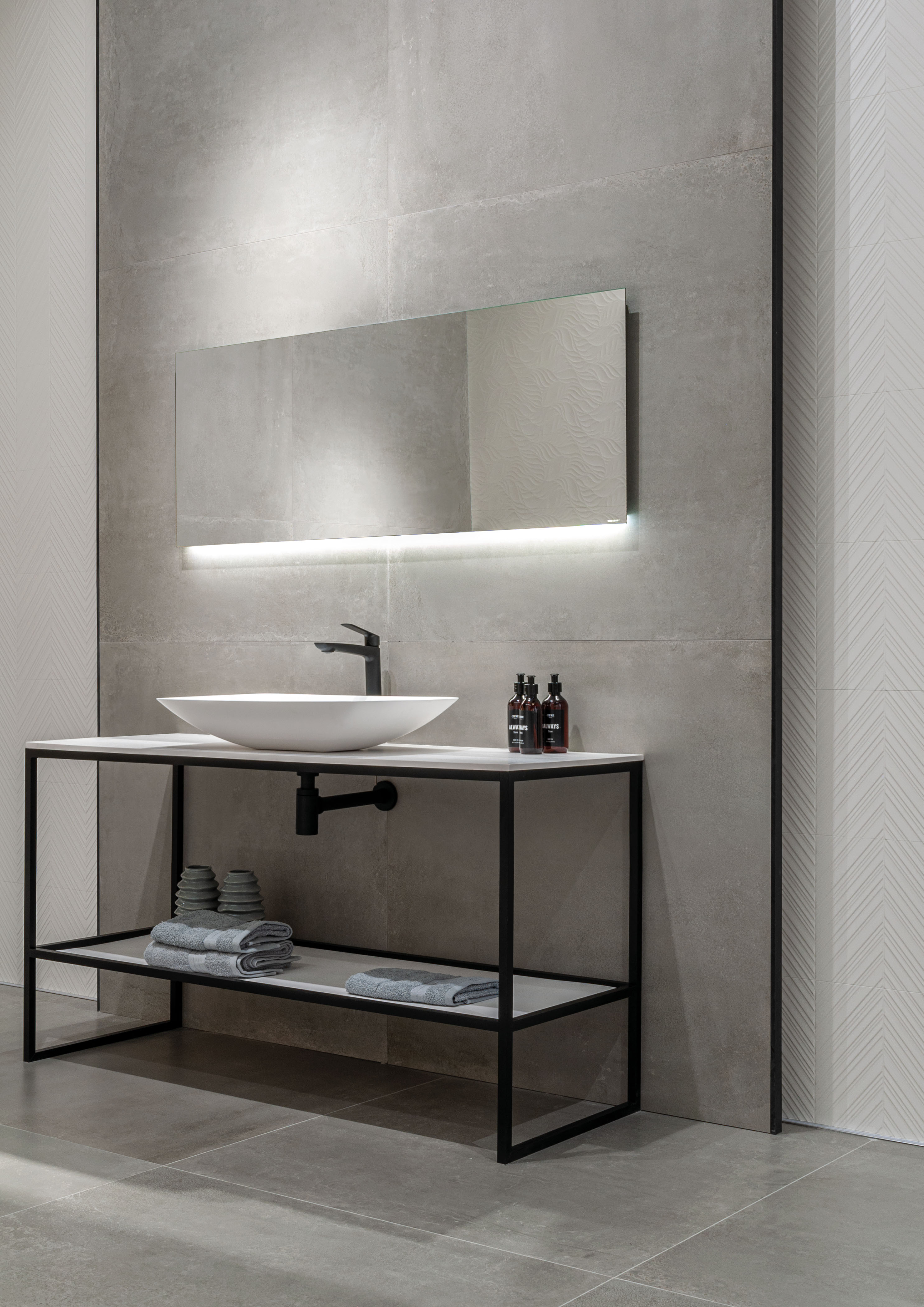 Urbanixx Gres Sveg Bodenfliesen Metalloptik Grau Matt 60x60 cm rektifiziert 