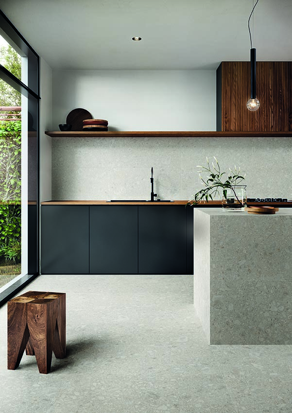 Ergon Lombarda Bodenfliese Terrazzooptik Weiß Matt 60x60 cm rektifiziert R10B