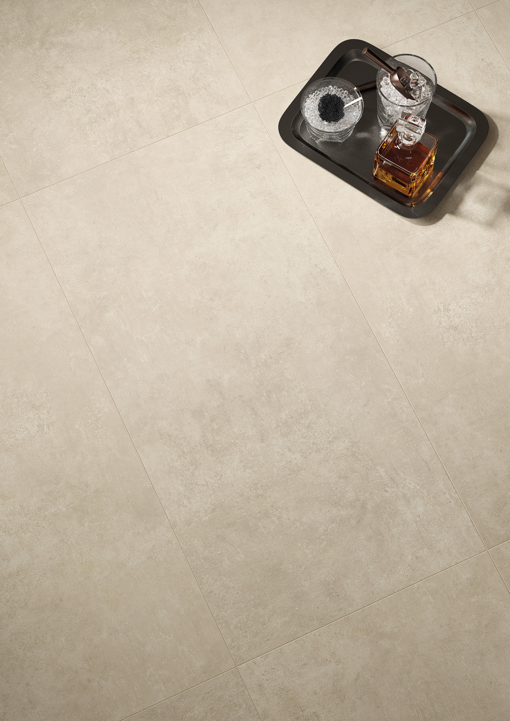 Urbanixx Gres Palermo Bodenfliese Betonoptik Beige Matt 30x60 cm rektifiziert R10B