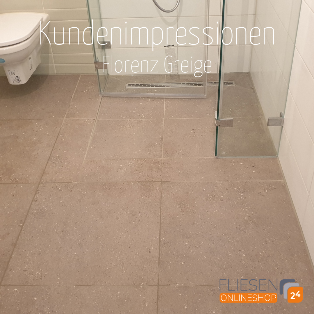 Urbanixx Gres Florenz Bodenfliese Natursteinoptik Greige matt 60x60 cm rekt. Urbanixx Gres Florenz Bodenfliese Natursteinoptik Greige matt 60x60 cm rekt.