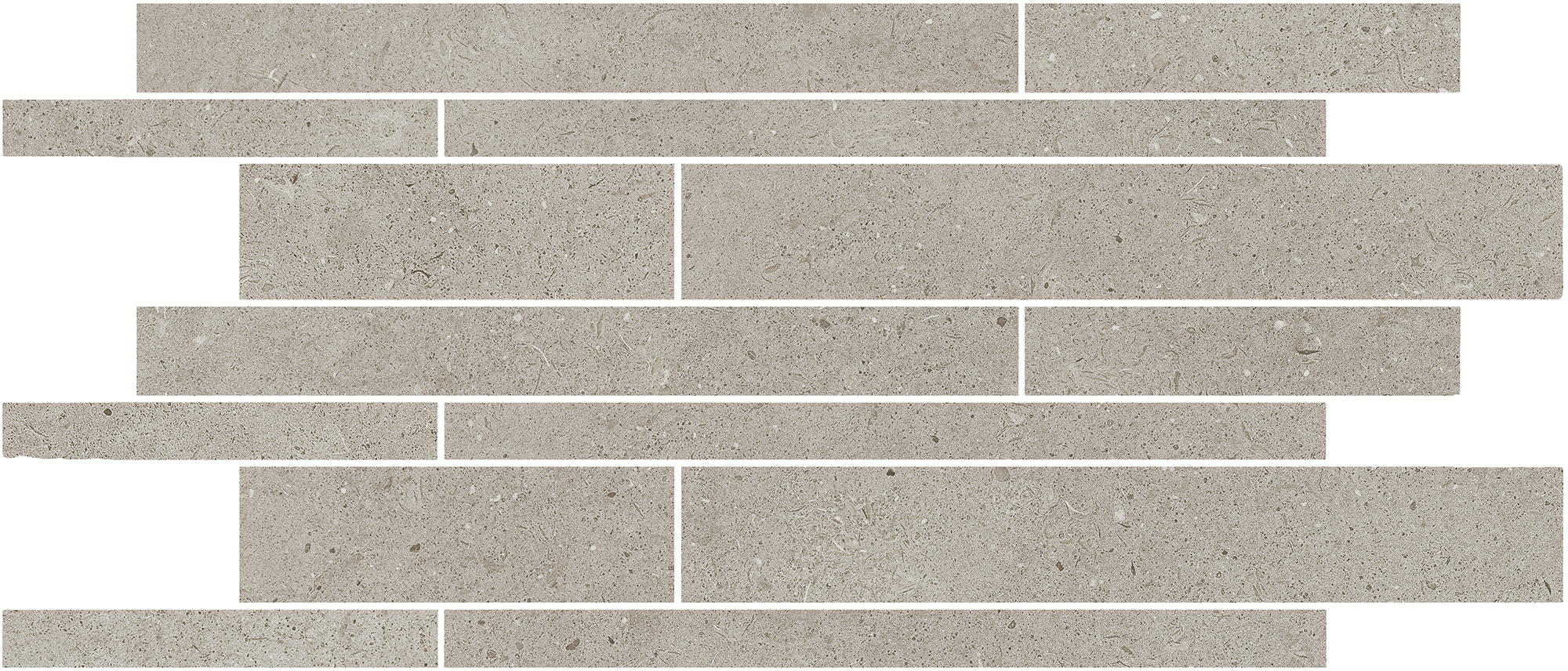 Urbanixx Gres Osaki Stäbchenmosaik Natursteinoptik Taupe Matt 30x60 cm R10