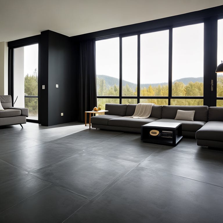 Urbanixx Gres Budapest Bodenfliese Betonoptik Anthrazit Matt 60x60 cm rektifiziert R10B 
