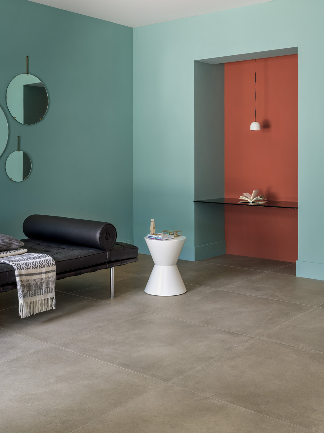 Urbanixx Gres Hirado Bodenfliese Betonoptik Braun Matt 60x120 cm rektifiziert R10