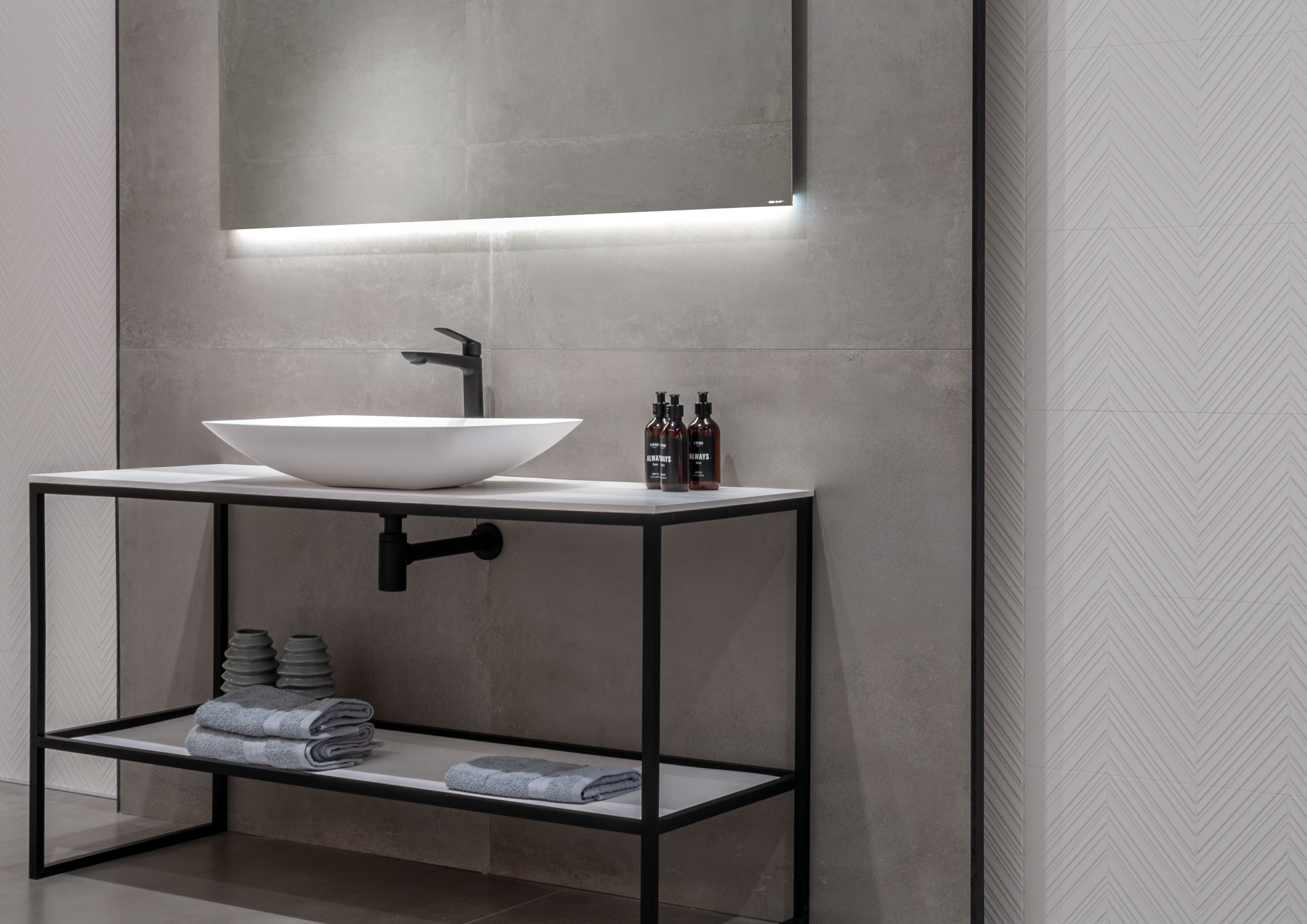 Urbanixx Gres Sveg Bodenfliesen Metalloptik Grau Matt 60x60 cm rektifiziert 