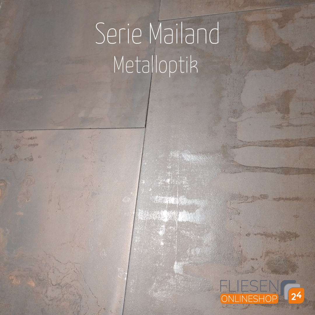 Urbanixx Gres Mailand Bodenfliese Metalloptik Rost matt 30x60 cm rekt. 