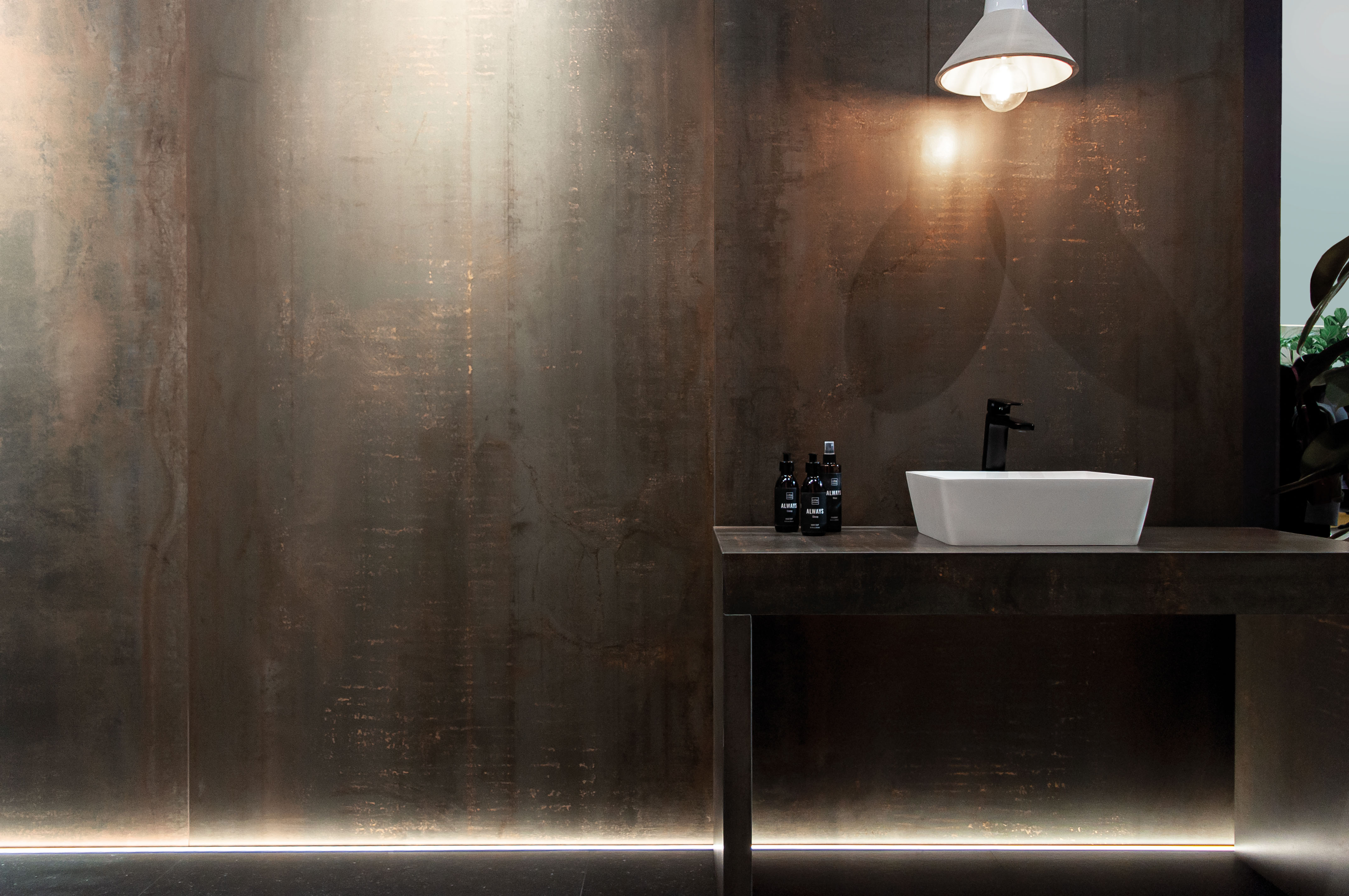 Urbanixx Gres Karlstadt Bodenfliesen Metalloptik Braun Matt 120x260 cm rektifiziert R9