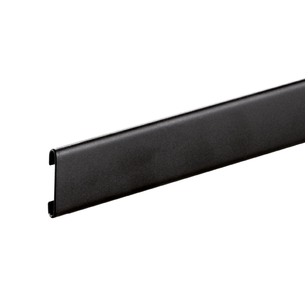 Blanke AQUA DEKO Edelstahl beschichtet schwarz matt 40 mm hoch 125 cm lang