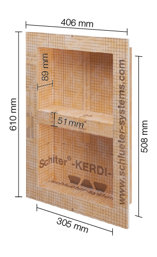 Schlüter Kerdi Board N Duschnische 305x508x89 mm