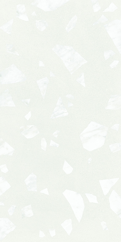 Ergon Medley Rock Bodenfliese Terrazzooptik White matt 60x120 cm rekt. R10B
