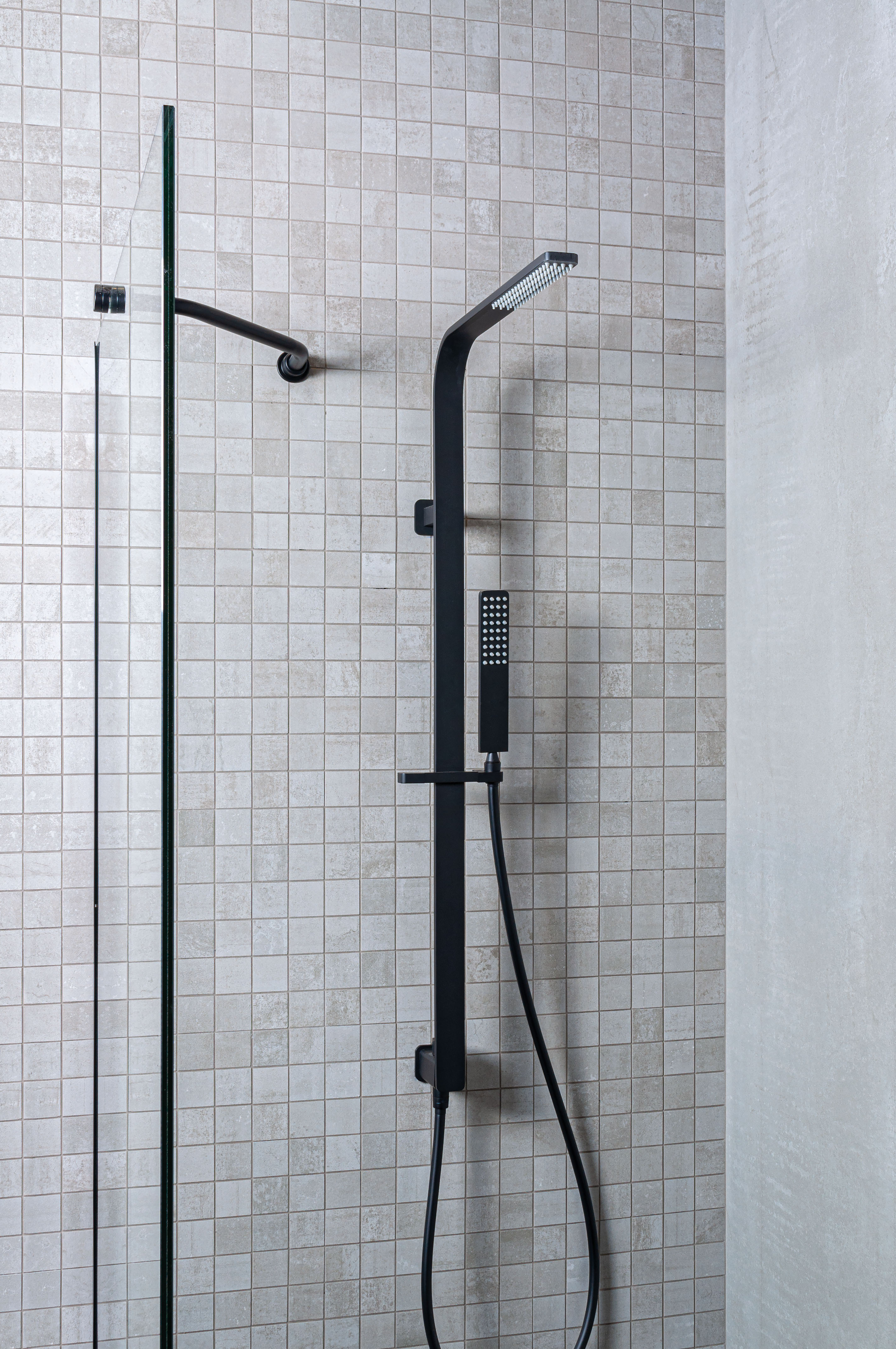 Urbanixx Gres Karlstadt Mosaik Metalloptik Hellgrau Matt 30x30 cm rektifiziert R9