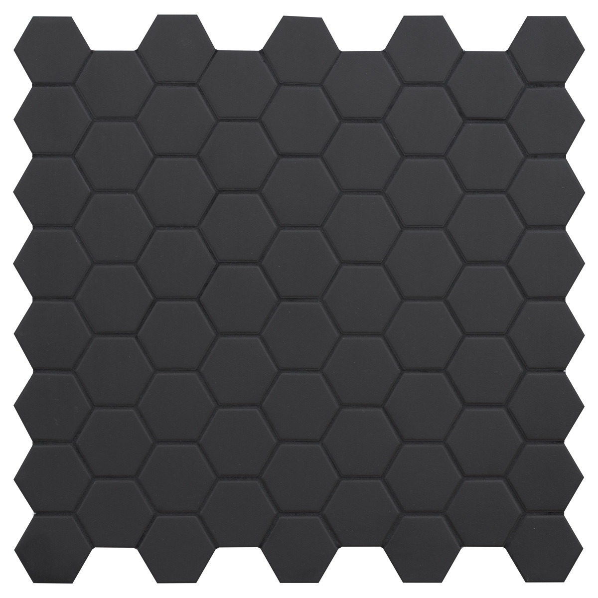 Catalea Gres Tokio Hexagonmosaik Schwarz matt 31,6x31,6 cm rekt. R10