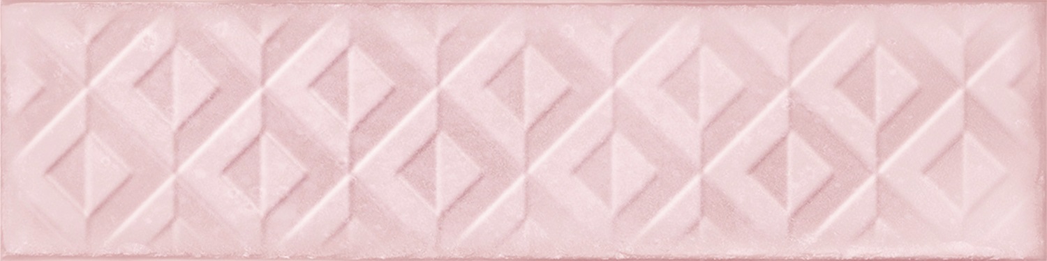 Catalea Gres Nellim Metrofliese Dekor Rosa glänzend 7,5x30 cm Catalea Gres Nellim Metrofliese Dekor Rosa glänzend 7,5x30 cm