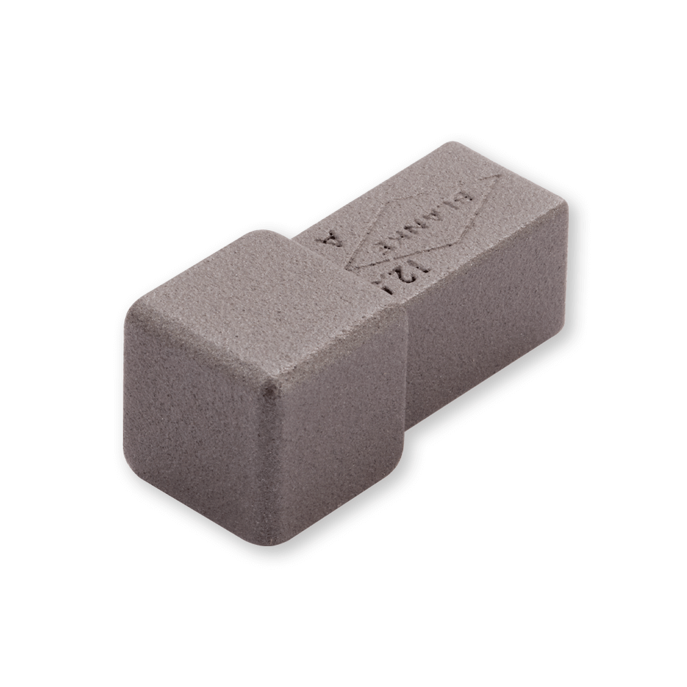 Blanke Eckstück New York Edition Cubeline quadratische Form Aluminium Optik Midnight Black 7 mm hoch