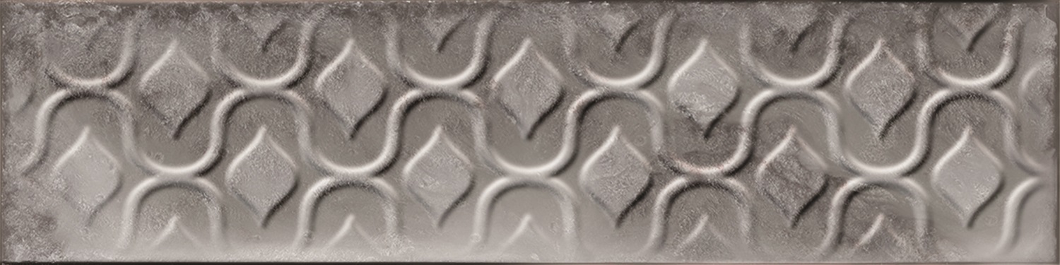 Catalea Gres Nellim Metrofliese Dekor Greige Glänzend 7,5x30 cm  