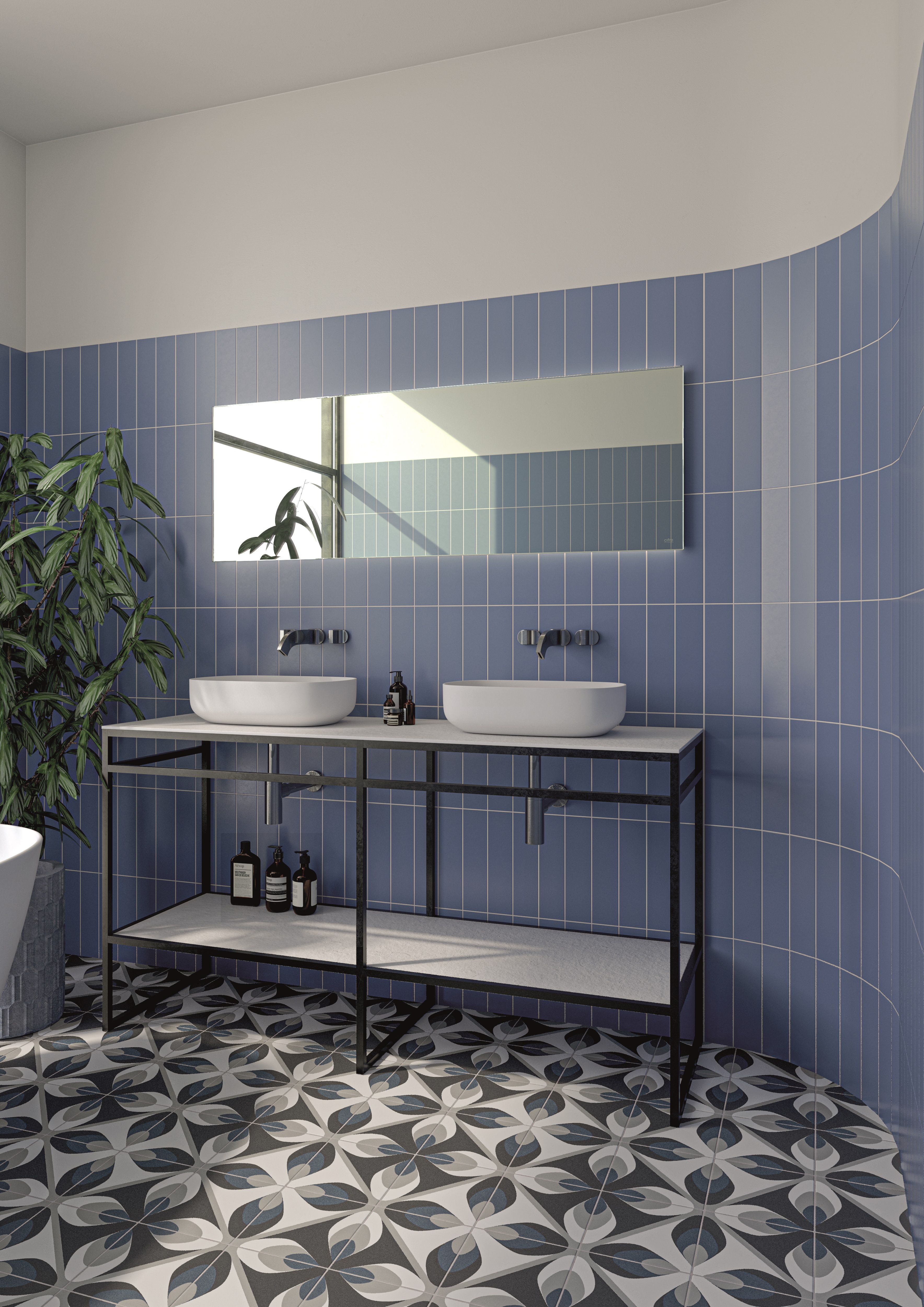 Catalea Gres Salmi Metrofliese Blau Matt 7,5x30 cm  