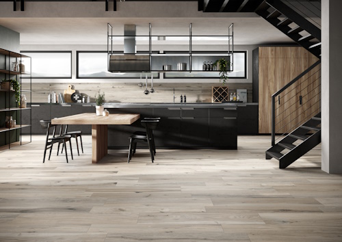 Rondine Timeless Bodenfliese Holzoptik Weiß Matt 24x150 cm rektifiziert R11C