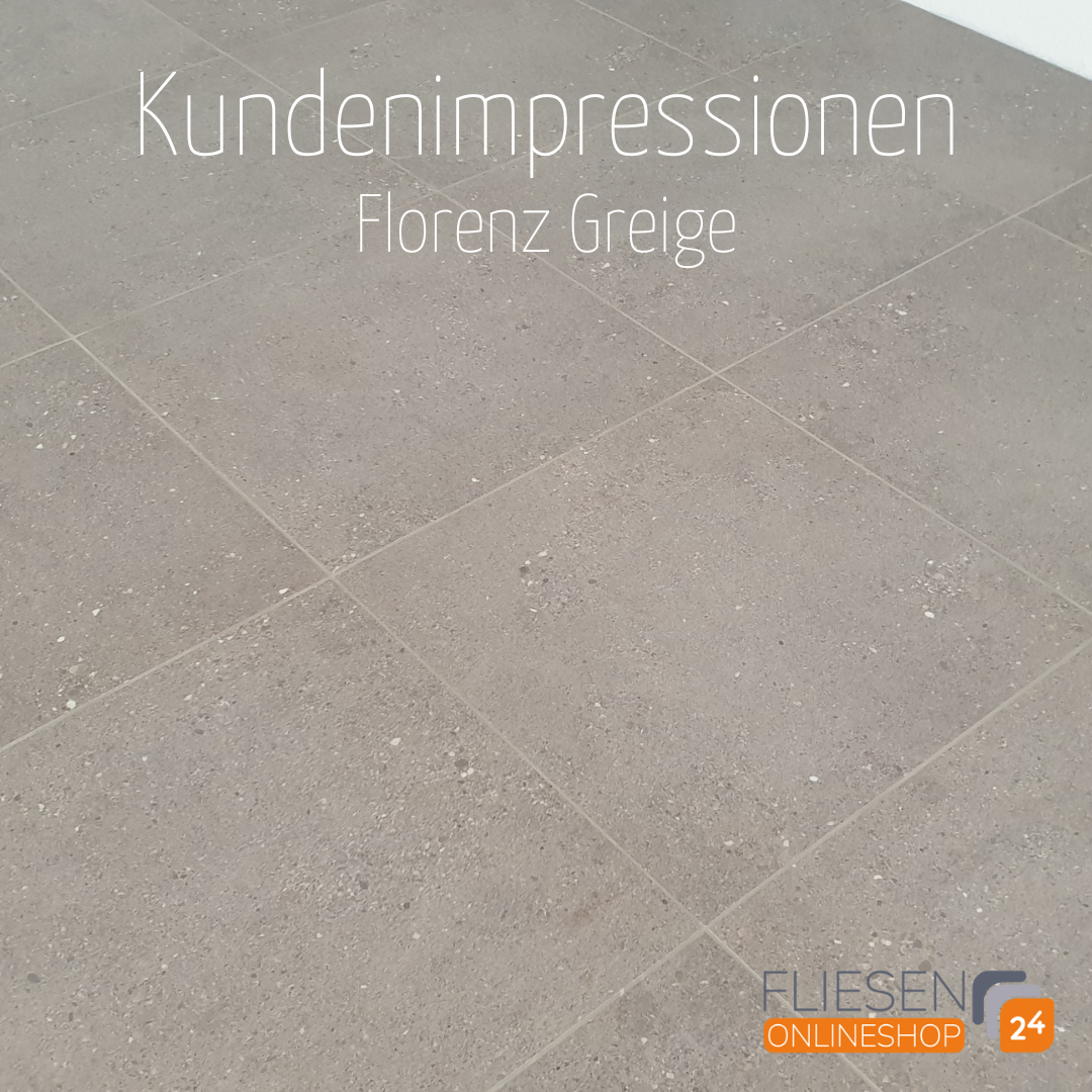 Urbanixx Gres Florenz Bodenfliese Natursteinoptik Greige matt 60x60 cm rekt. 