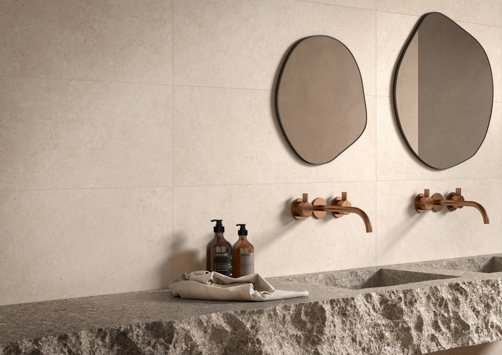 Ragno Eterna Bodenfliese Natursteinoptik Beige Matt 30x60 cm rektifiziert R10B 