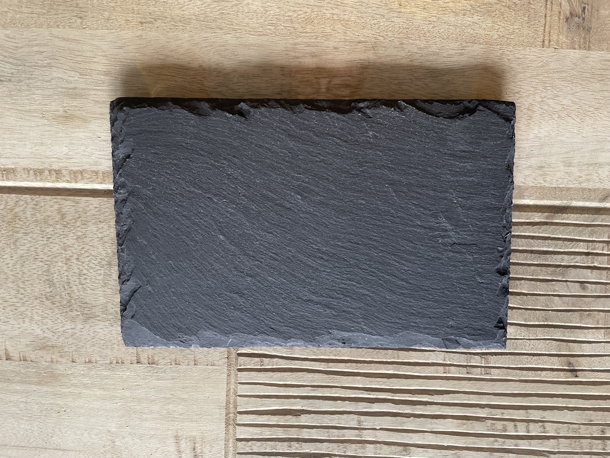 Schieferteller schwarz 14x22x0,6 cm 