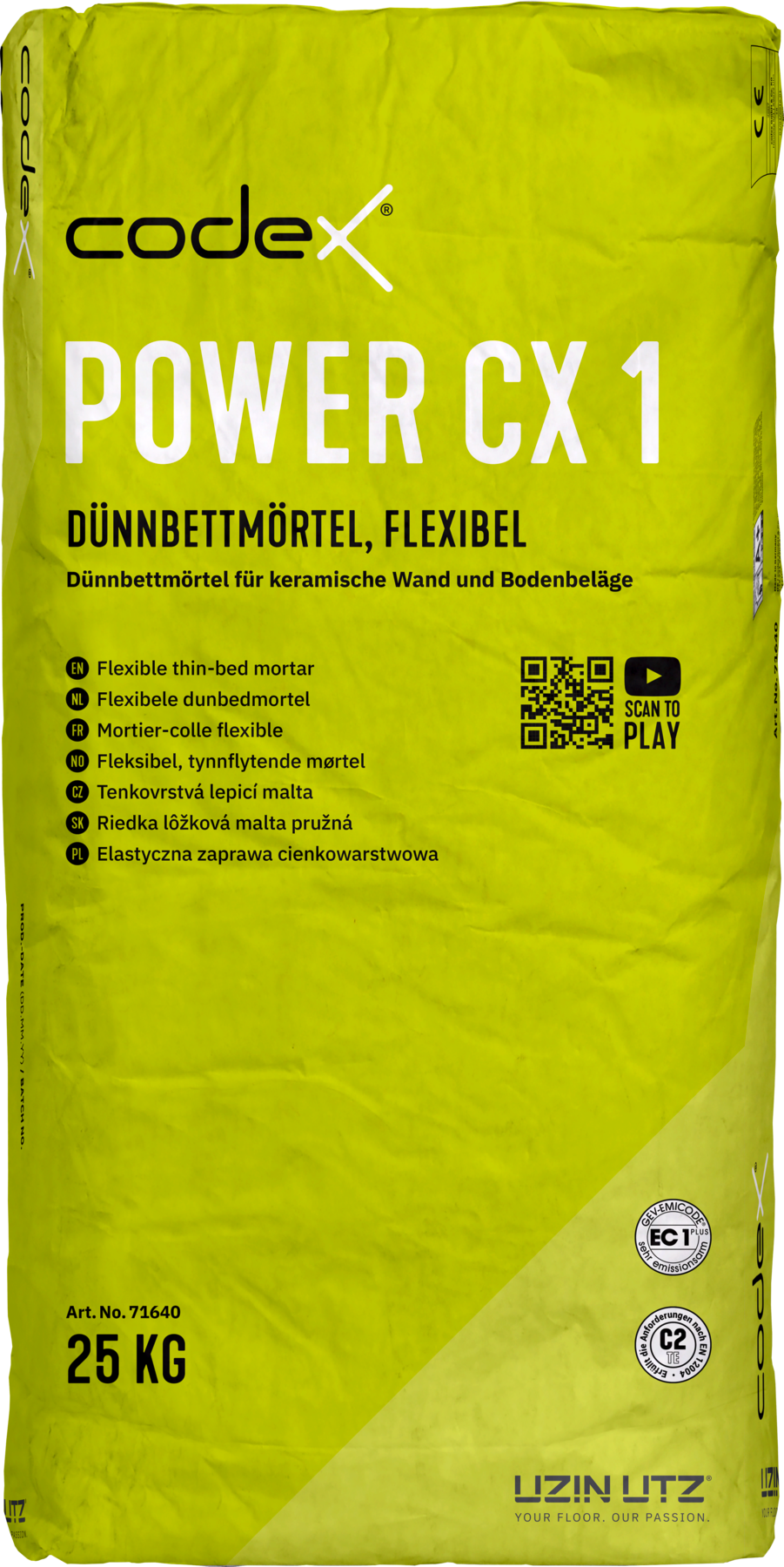 Codex Power CX 1 25 kg  flexibler Dünnbettmörtel 