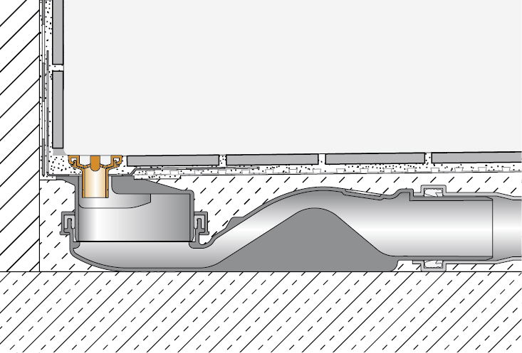Schlüter KERDI LINE VARIO TSSG 1,2 m Entwässerungsprofil D9 Cove 