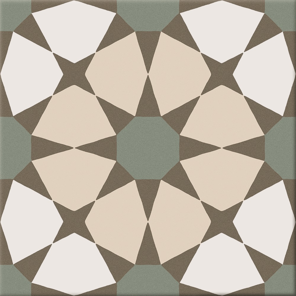 Catalea Gres Allsta Retrofliese Sterne Warm matt 20x20 cm