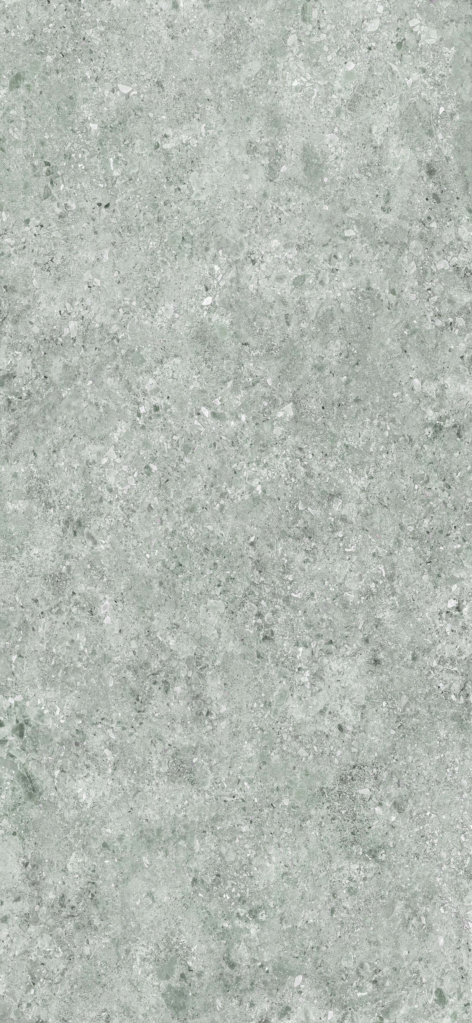 Urbanixx Gres Kyoto Wandfliese Terrazzooptik Grau matt 120x260 cm rekt. R10