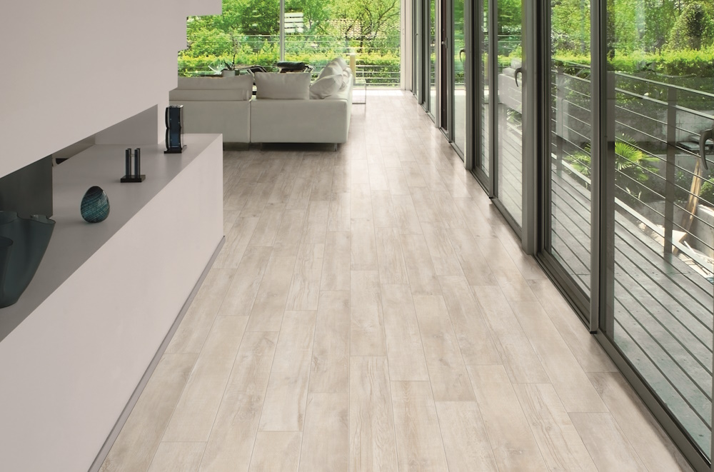 Gardenia Just Life Bodenfliese Holzoptik Weiß Matt 16x100 cm rektifiziert R10